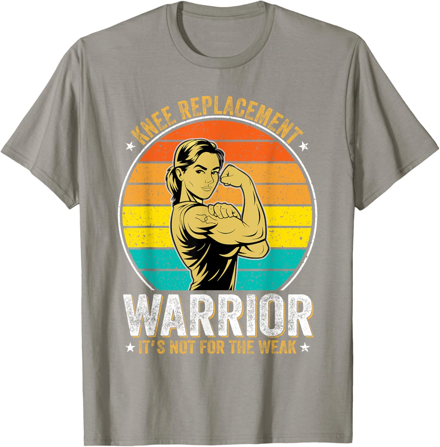 Knee Replacement Warrior Strong Women T-Shirt Empowering Apparel - 4