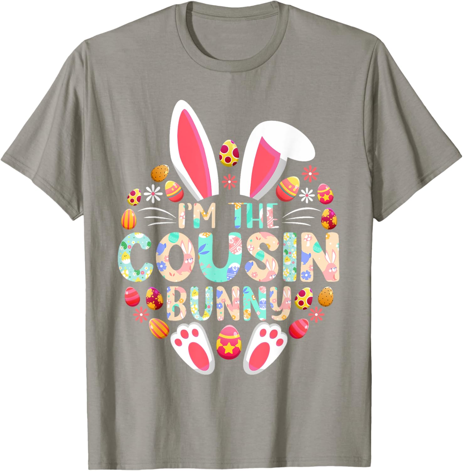 Funny Easter Bunny Family Matching T-Shirt for Cousins and Kids - 12