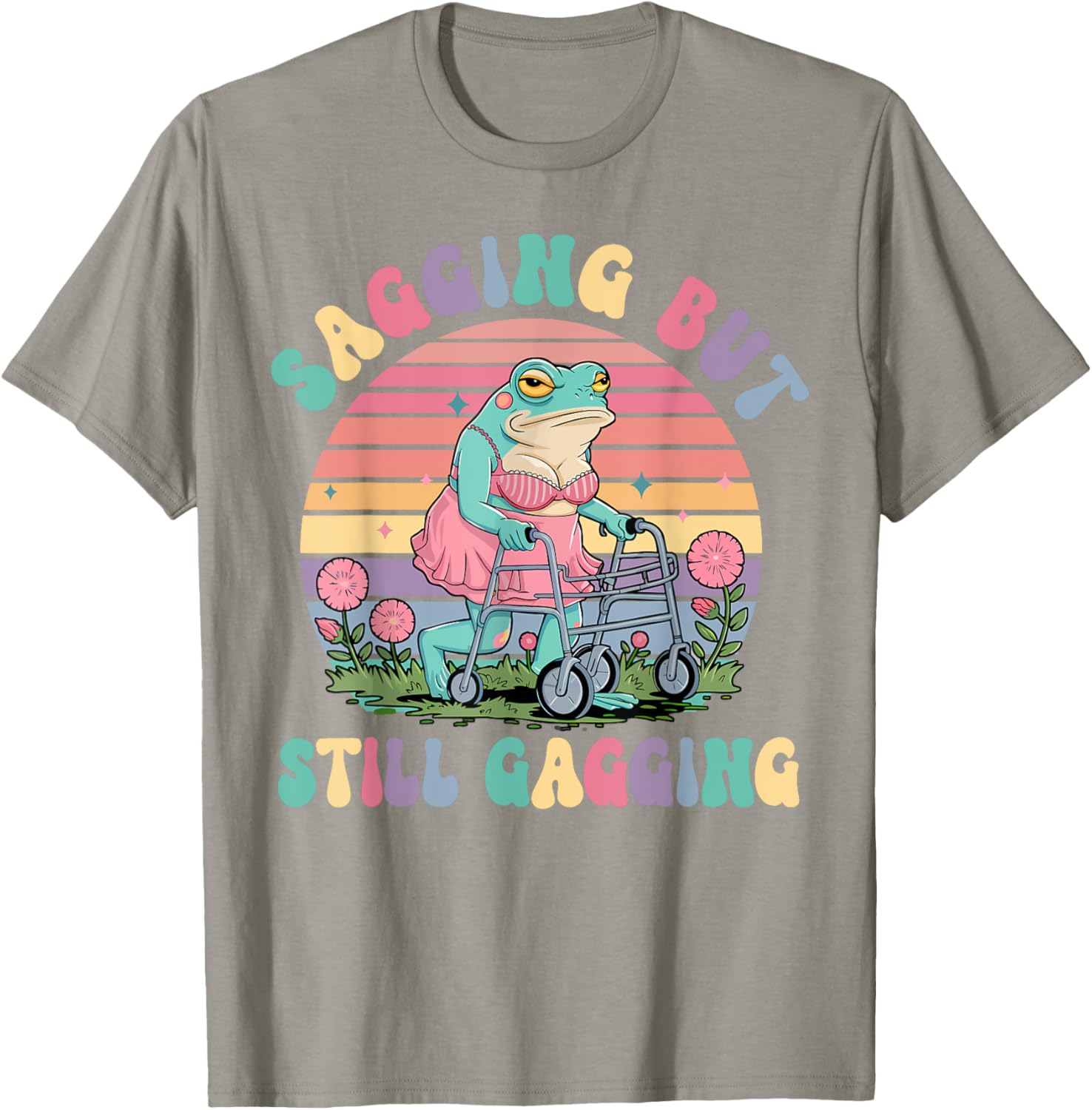 Funny Sagging Frog Meme T-Shirt for Adults - Embarrassing Gift Idea - 7