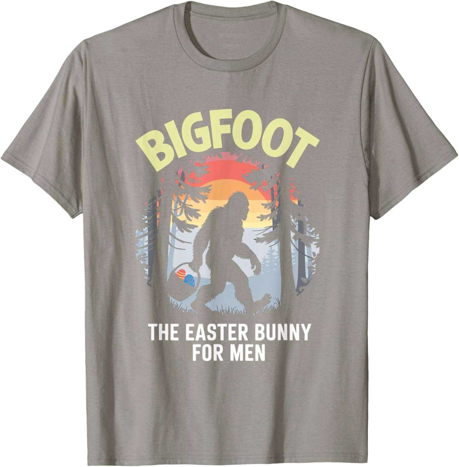 Bigfoot Easter Bunny T-Shirt for Men Fun Apparel Gift Idea - 17