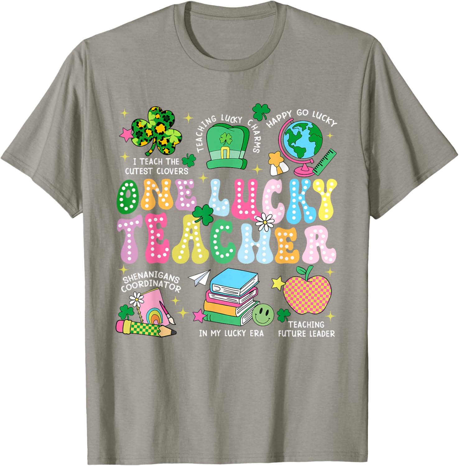 One Lucky Teacher St. Patrick's Day T-Shirt for Irish Educators - 9