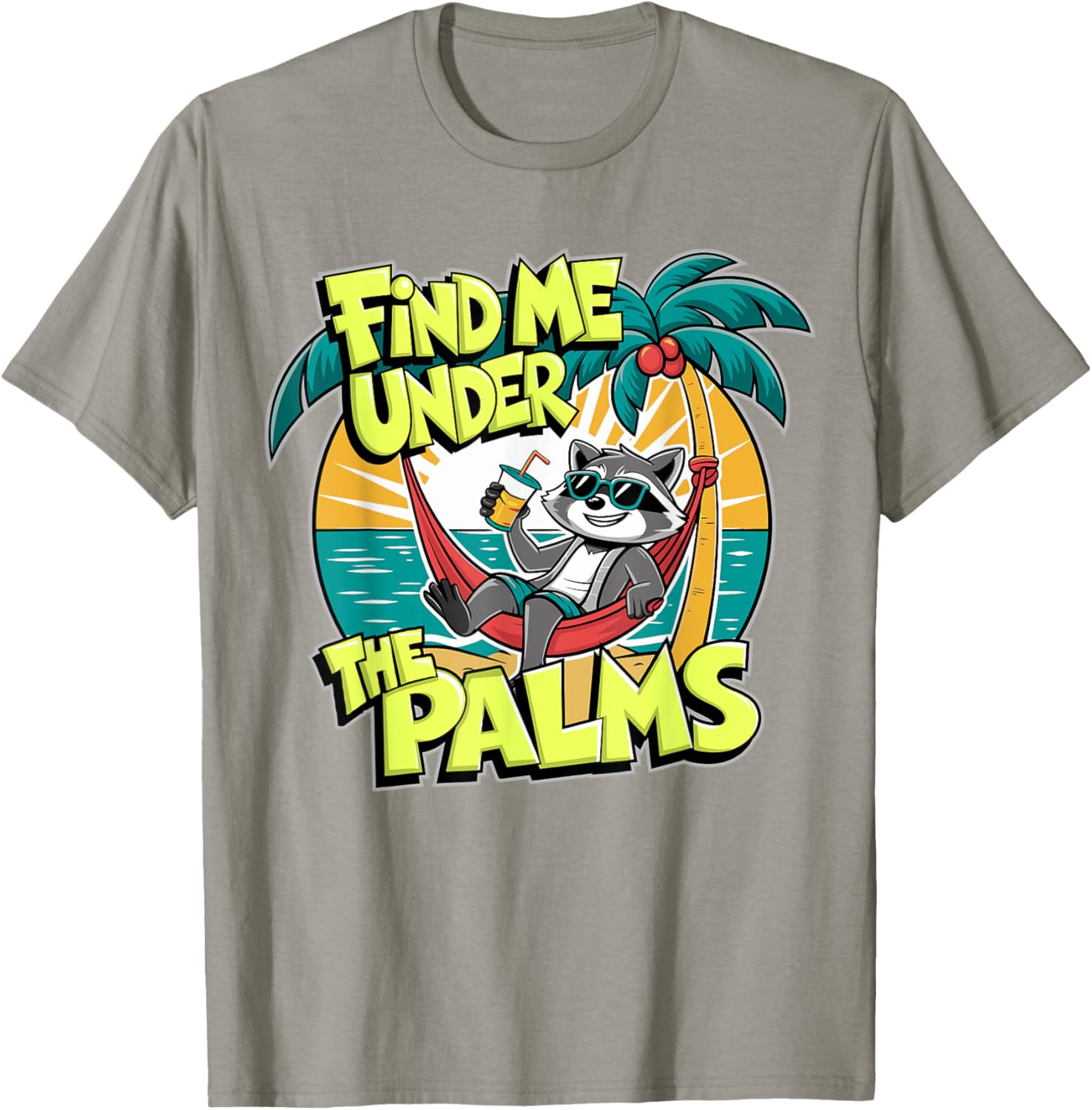 Funny Beach Vacation T-Shirt Find Me Under The Palms for Cruisers - 5
