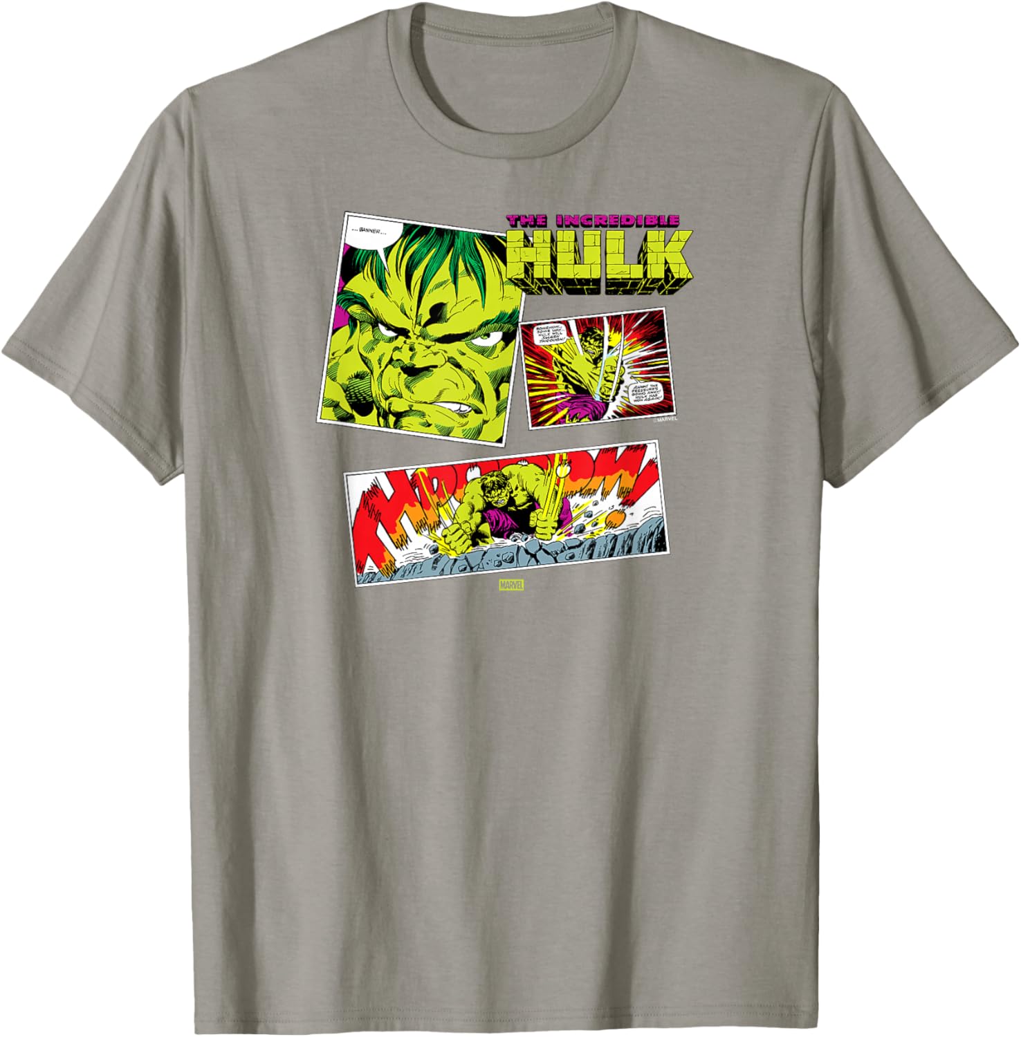 Marvel Hulk Comic Book Panel T-Shirt for Fans of Superhero Apparel - 21