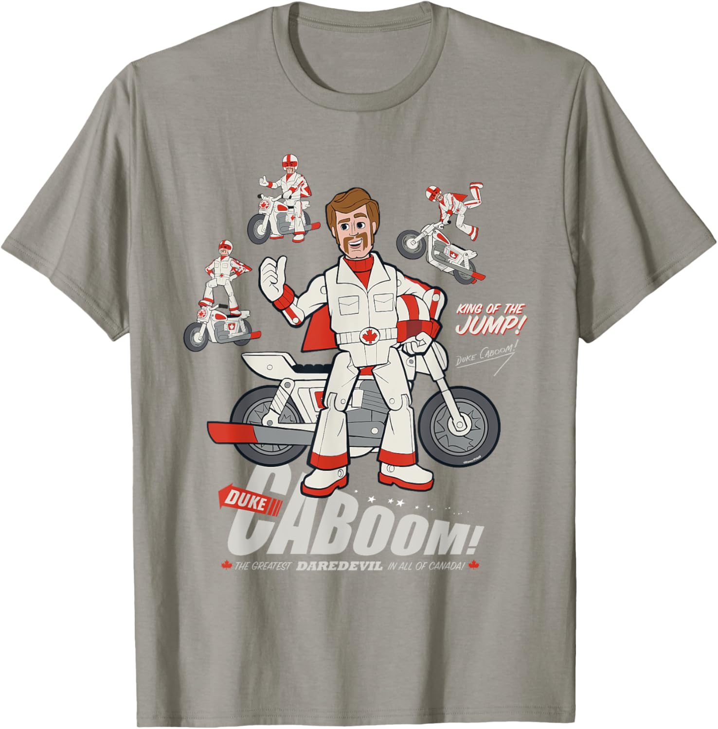 Disney Pixar Toy Story Duke Caboom Stuntman Fun Graphic T-Shirt - 23