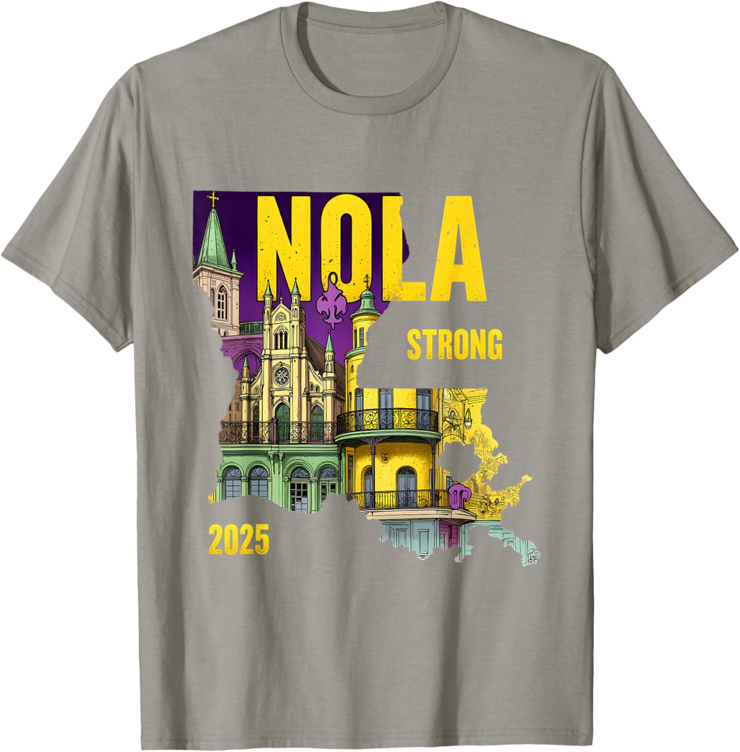 New Orleans Traveling Lovers Costume T-Shirt We Stand NOLA Strong - 4