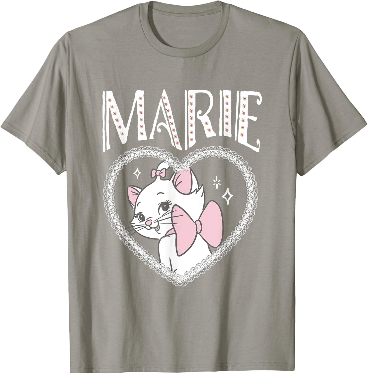 Disney Aristocats Marie Heart Frame Valentine's Day T-Shirt for Cat Lovers - 7