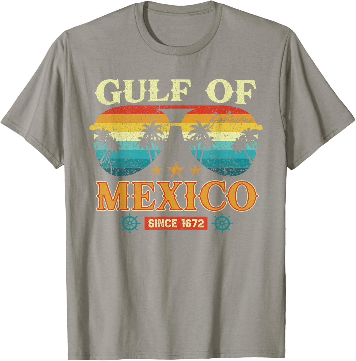 Gulf of Mexico Vintage T-Shirt Retro Style Clothing for Beach Lovers - 17
