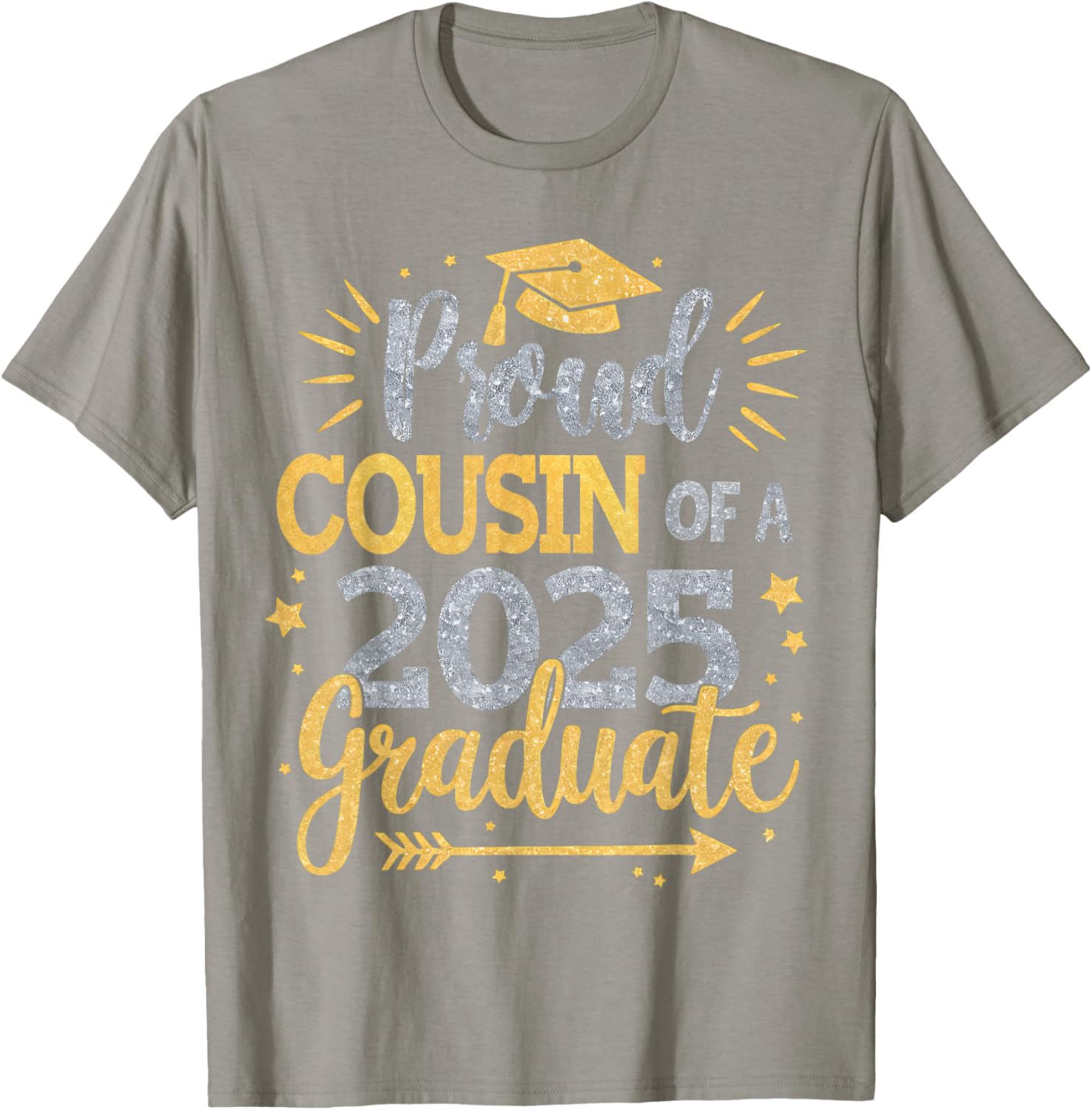 Proud Cousin of Class of 2025 Graduate T-Shirt for Seniors - 17