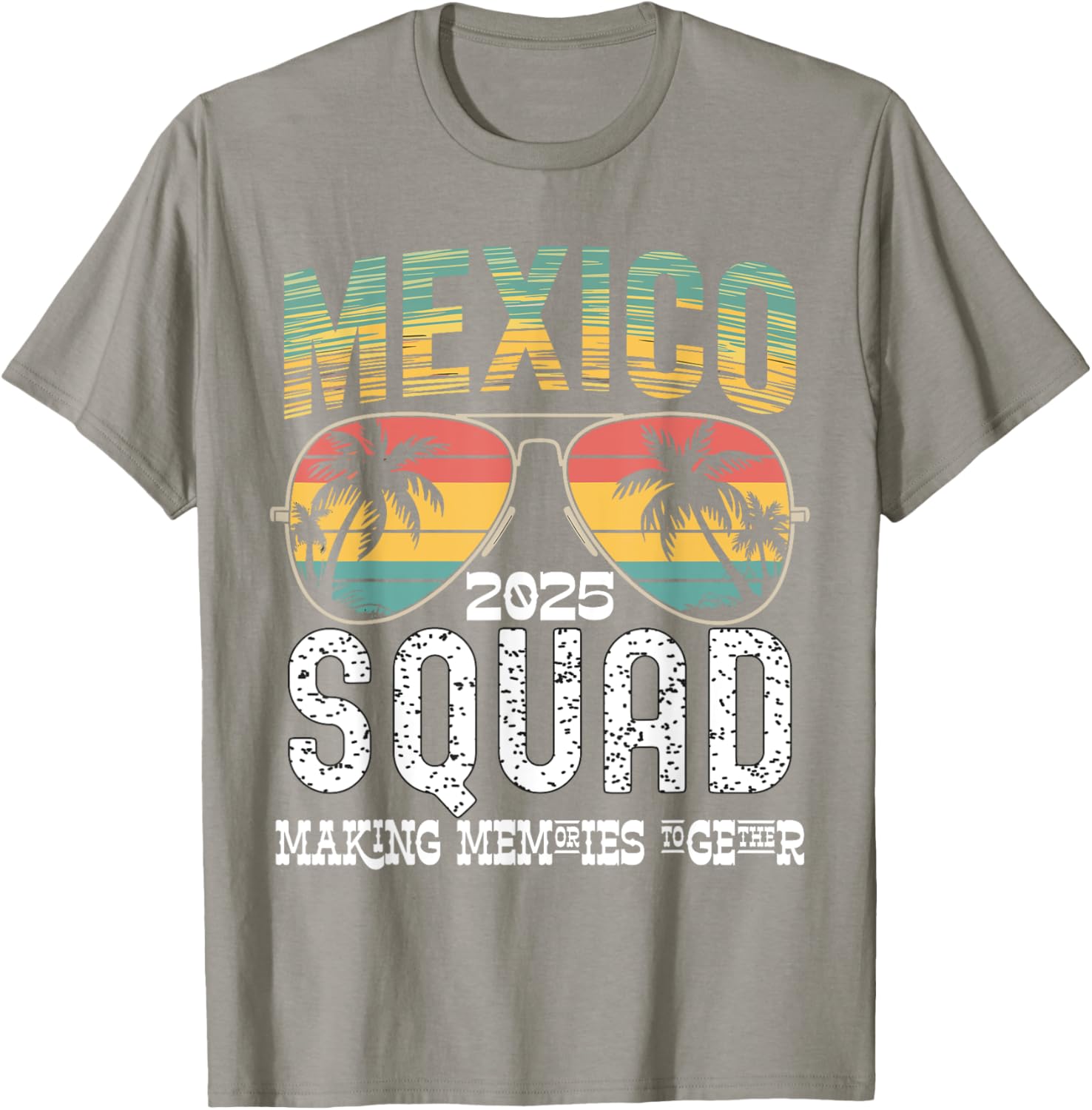 Mexico 2025 Squad Family Vacation Matching T-Shirt Tropical Vibes - 2