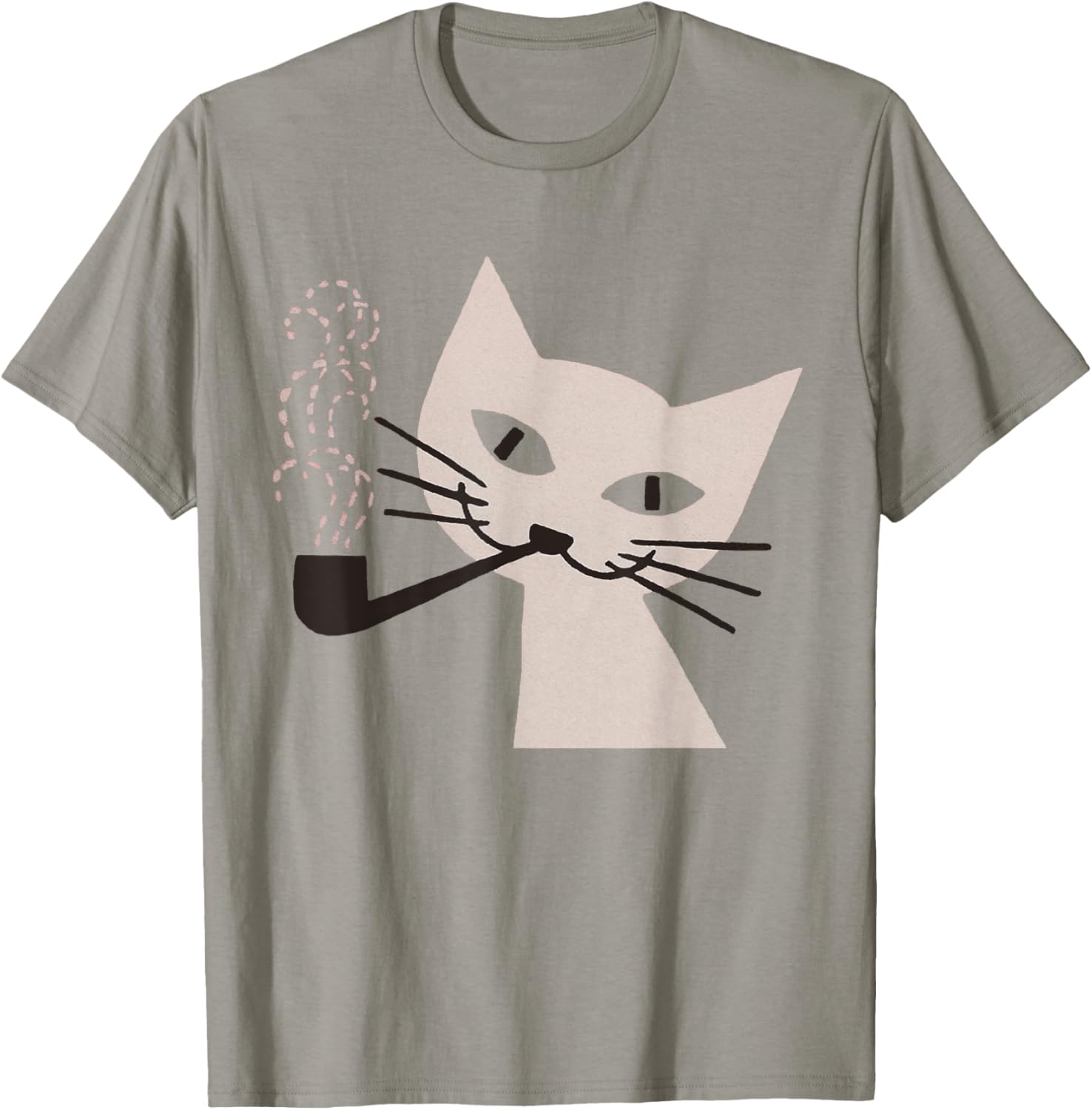 Retro 60s Vintage Cat Smoking Cigarette T-Shirt for Cool Cat Lovers - 1