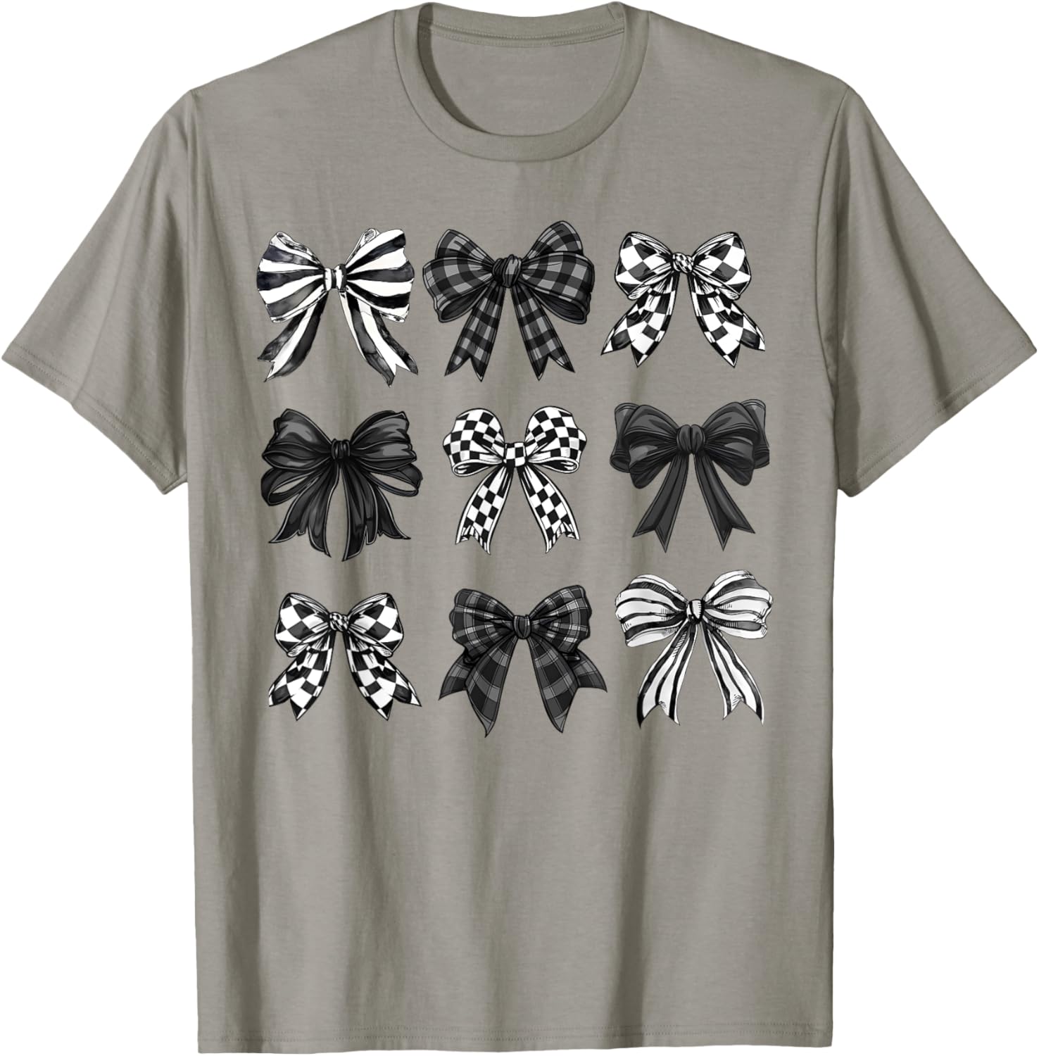 Trendy Coquette Bow and Ribbon Graphic T-Shirt for Girls and Women - 2