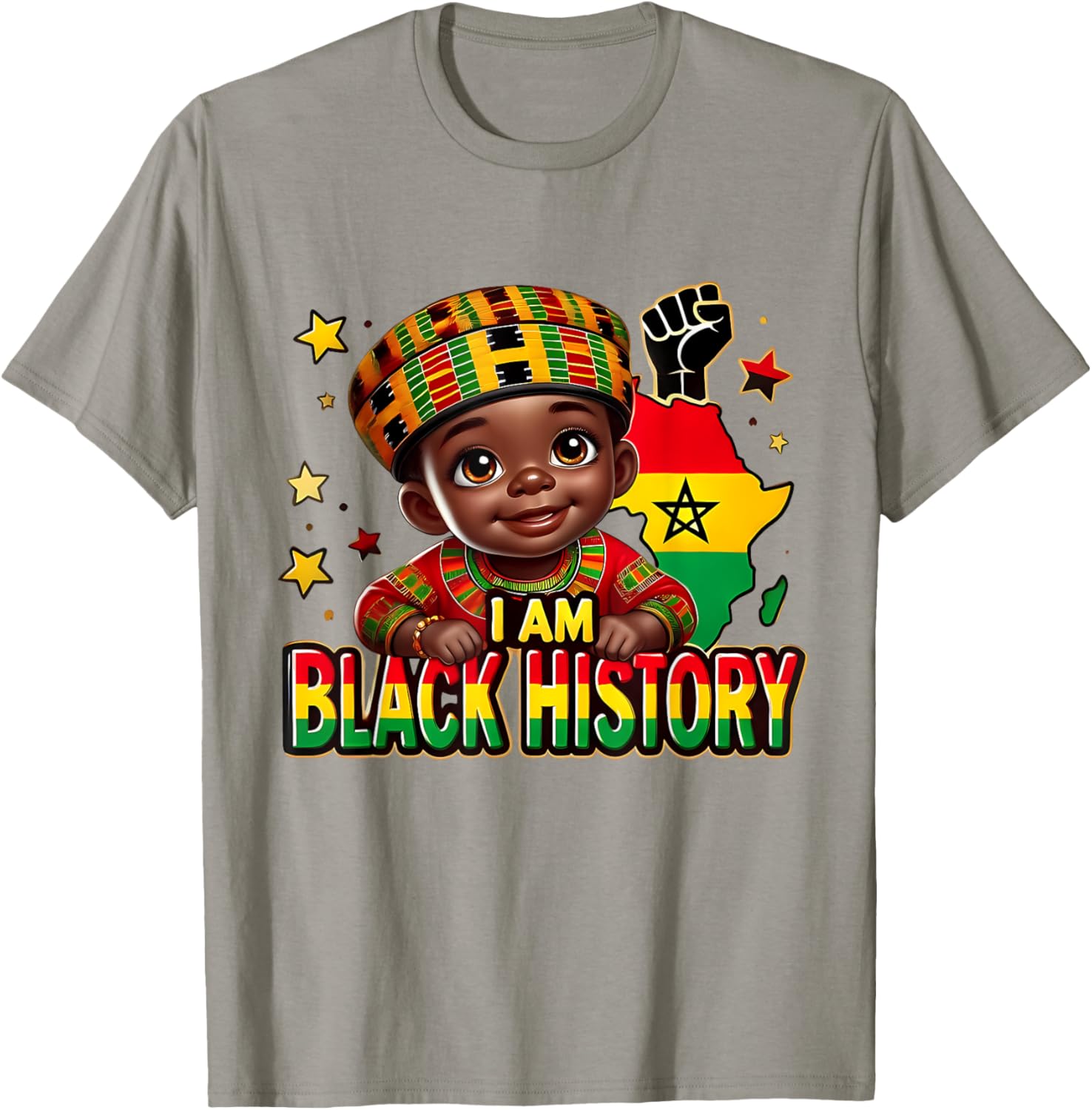 Cute Afro Peekaboo Boy T-Shirt Perfect for Black History Month Celebration - 9
