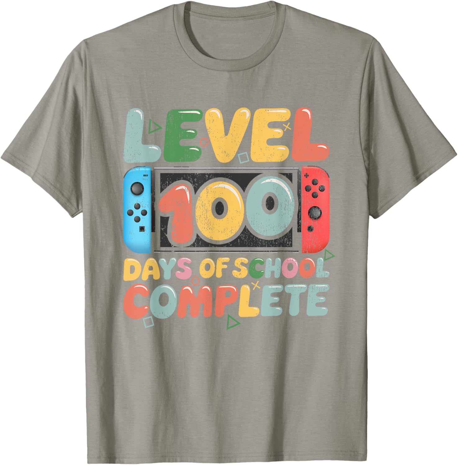 Level 100 Days of School Complete Video Game Kids T-Shirt for Fun Learning - 17