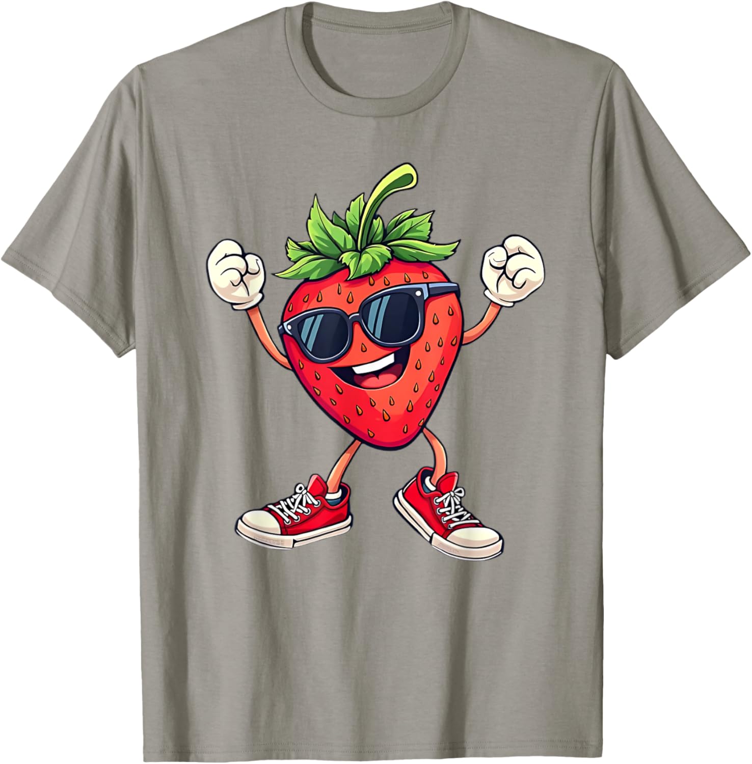 Fun Partying Strawberry Costume T-Shirt for Kids Boys and Girls - 16