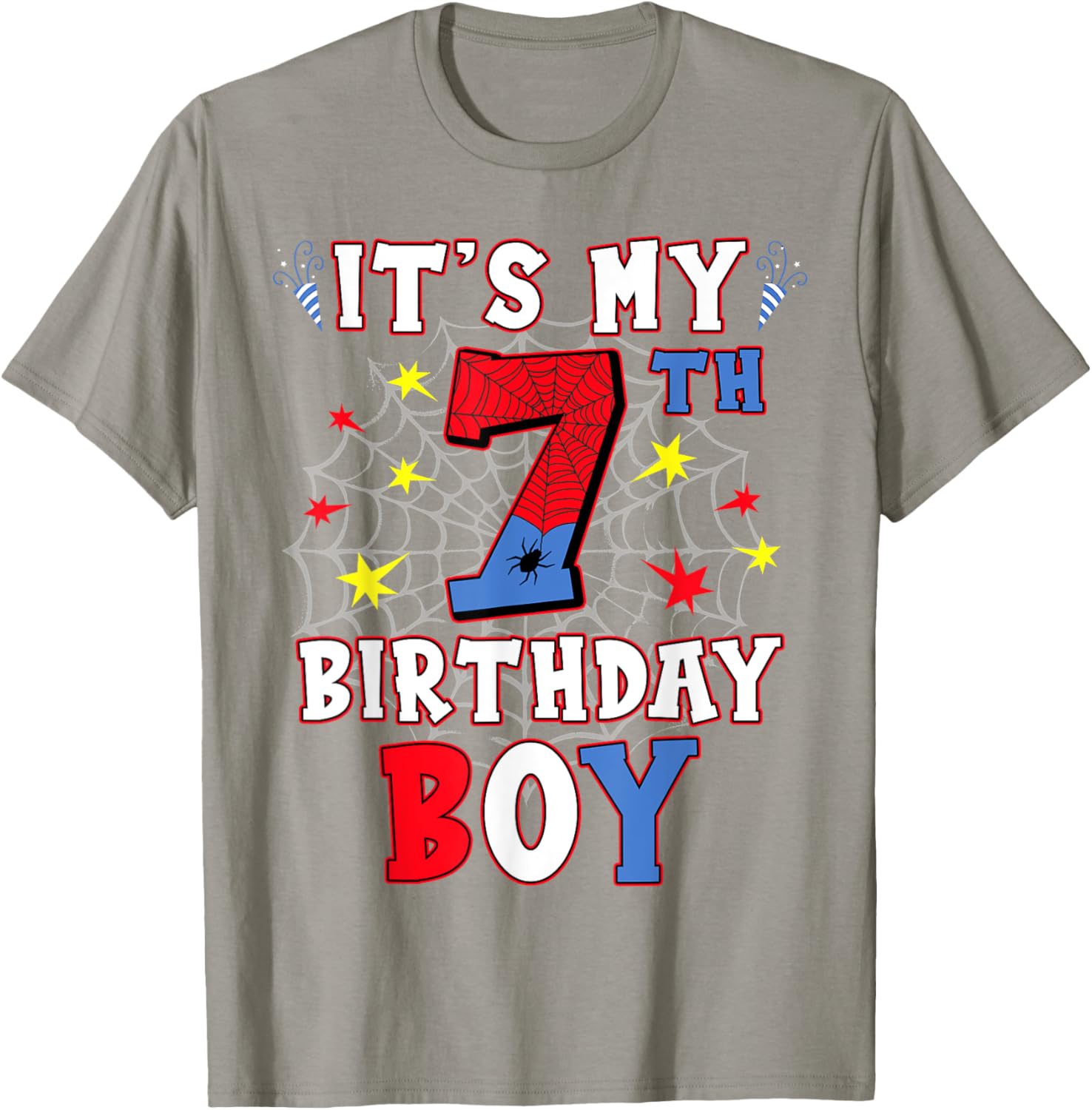 Funny It's My 7th Birthday T-Shirt for Boys and Teens Fun Celebration - 10