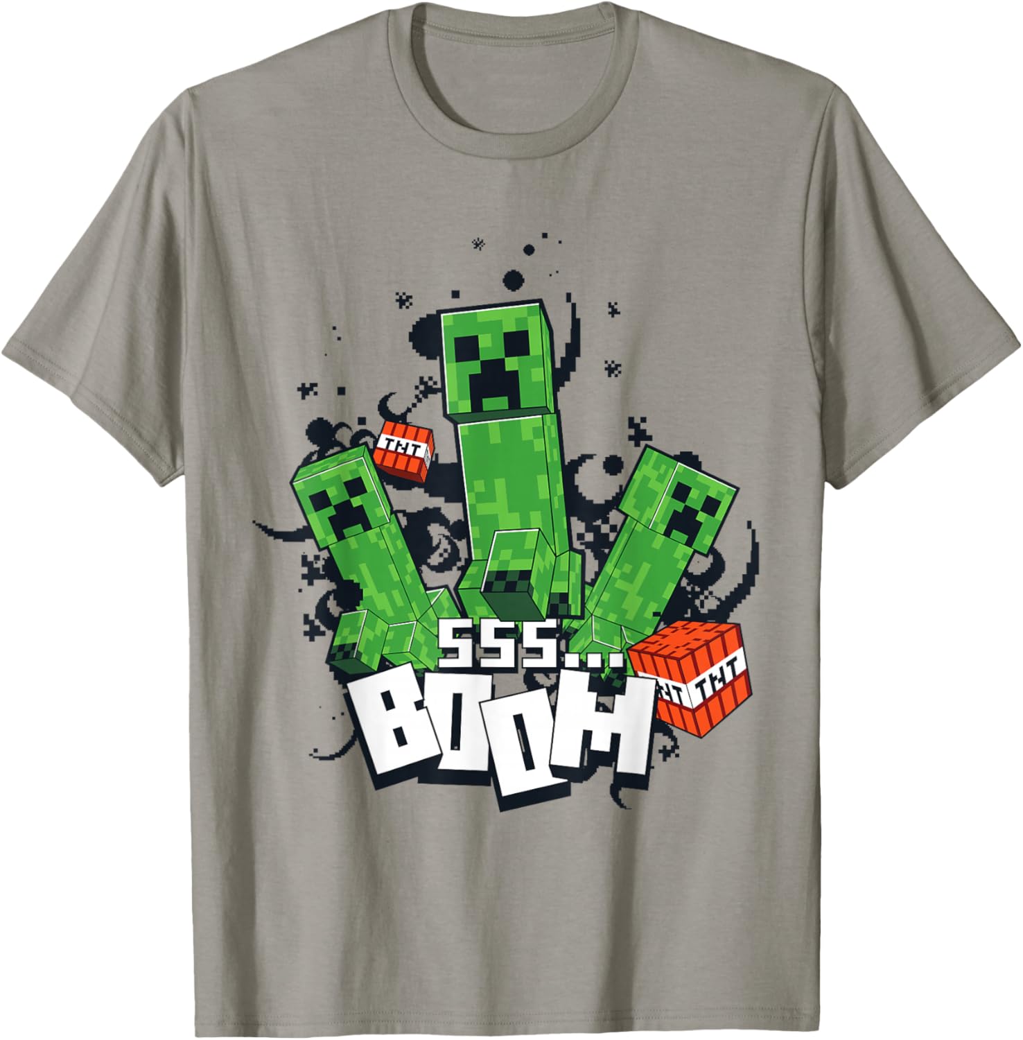 Minecraft Creeper Explosion Boom T-Shirt Fun Gamer Apparel for Everyone - 15