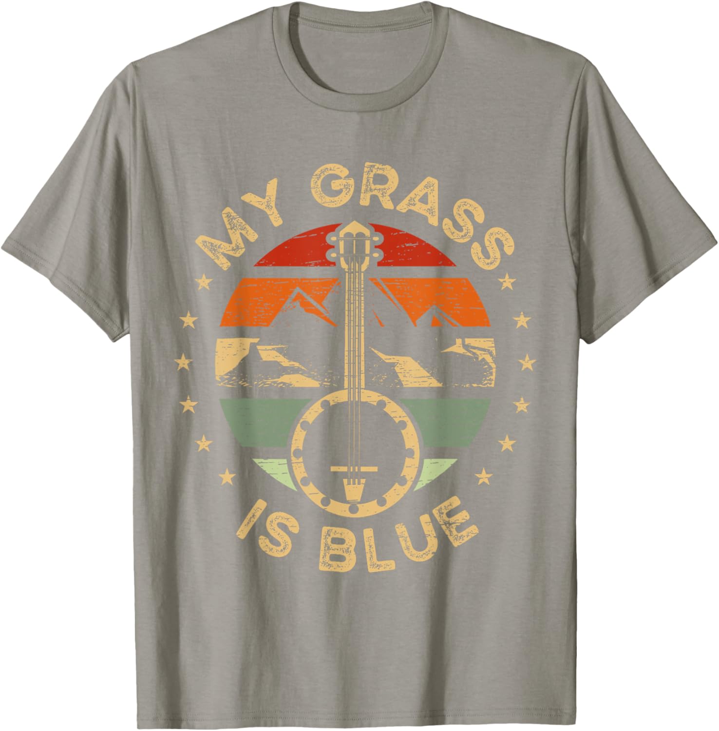 Blue Grass Banjo T-Shirt Perfect for Music Festival Lovers and Players - 1