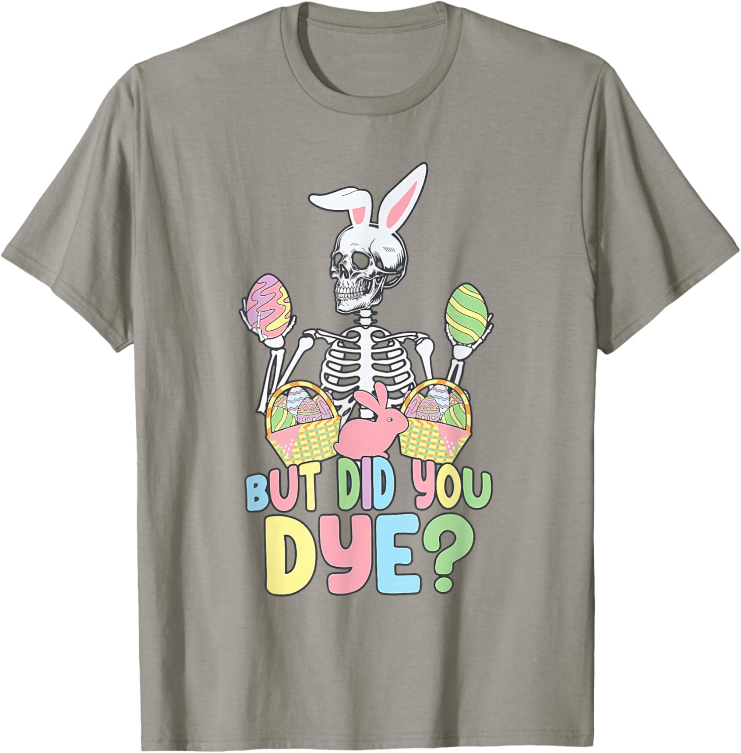 Easter Skeleton Shirt Fun Dye Easter Day T-Shirt for Celebrating Spring - 2
