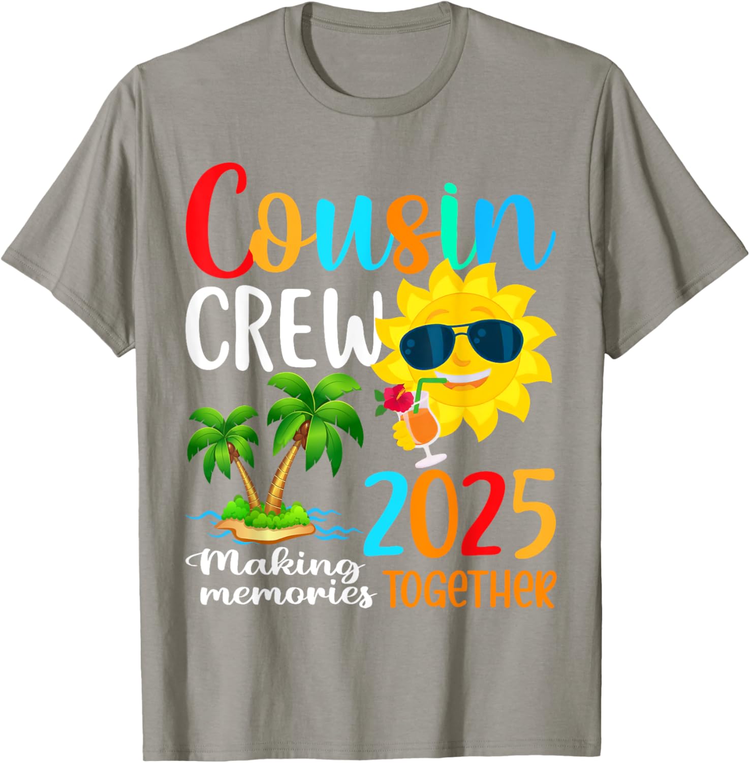 Cousin Crew 2025 Summer Beach Family Matching T-Shirt for Fun Vacations - 17