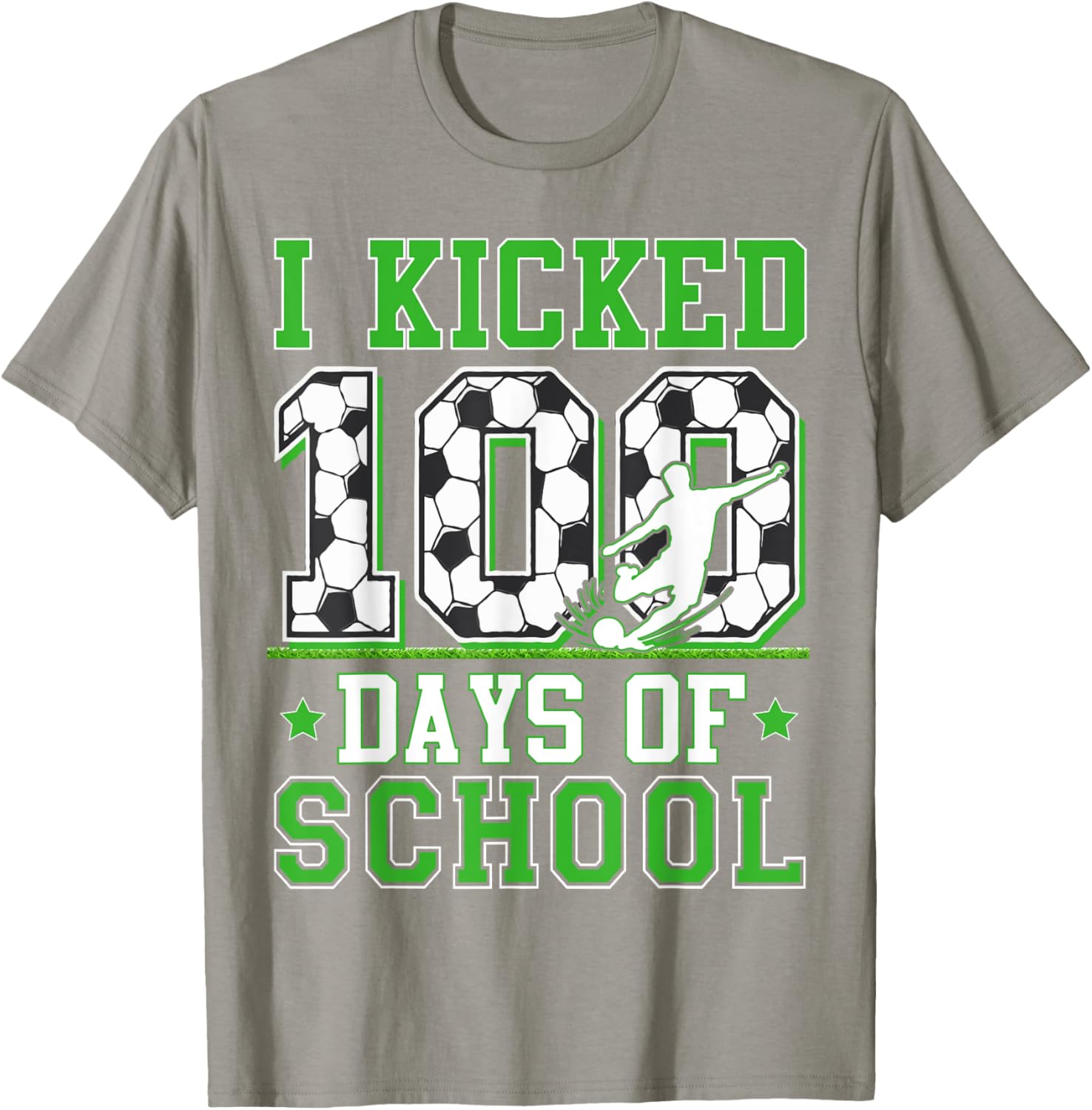 100 Days of School Soccer T-Shirt for Kids - Fun Boys' Apparel - 20