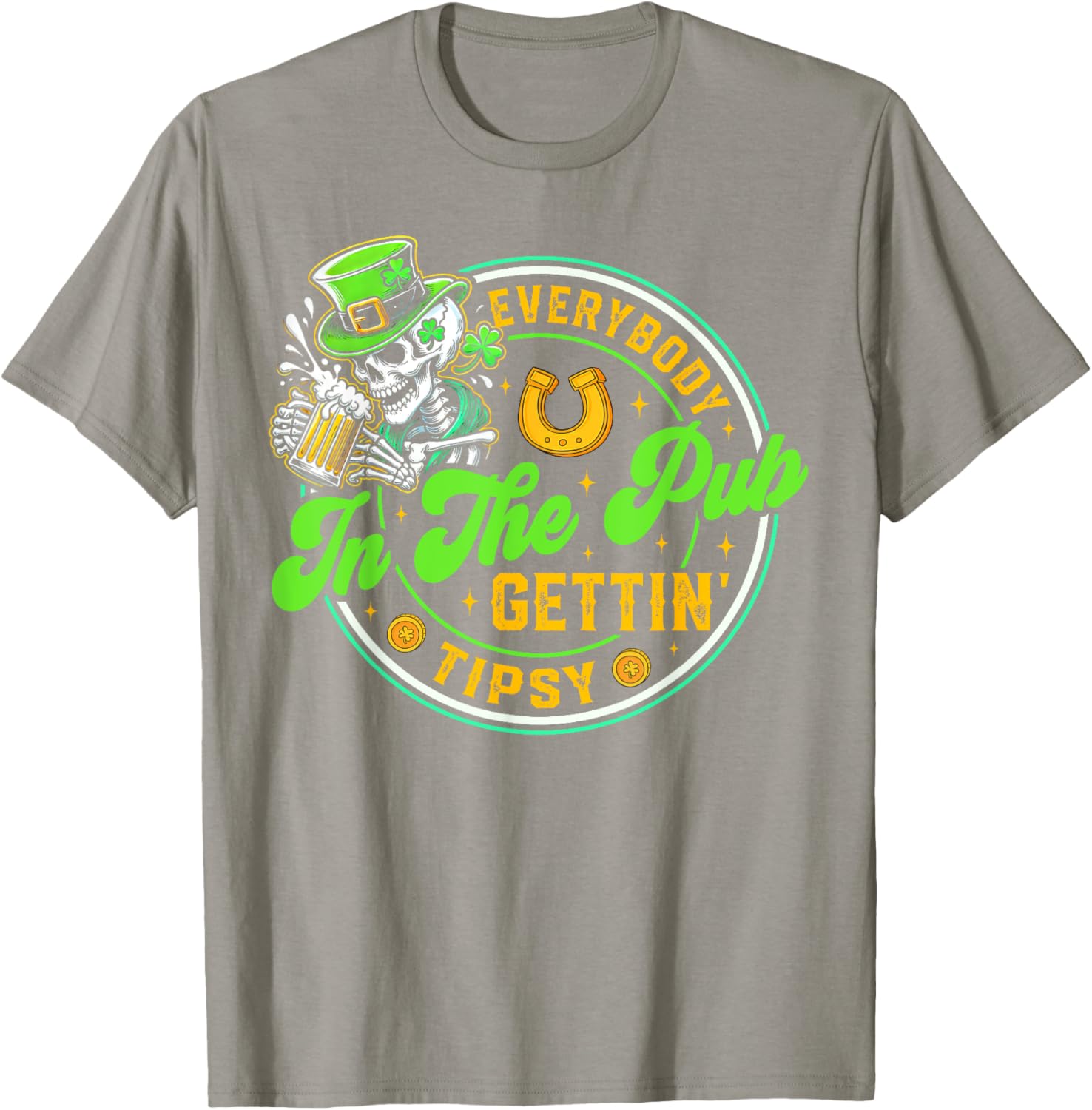 Tipsy in the Pub St Patricks Day T-Shirt for Men and Women - 9