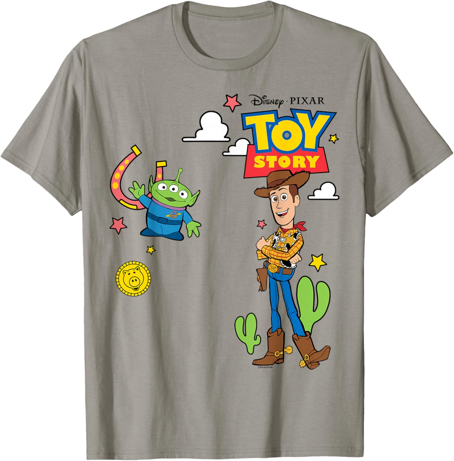 Toy Story 4 Woody and Alien T-Shirt for Kids and Adults Fun Design - 18