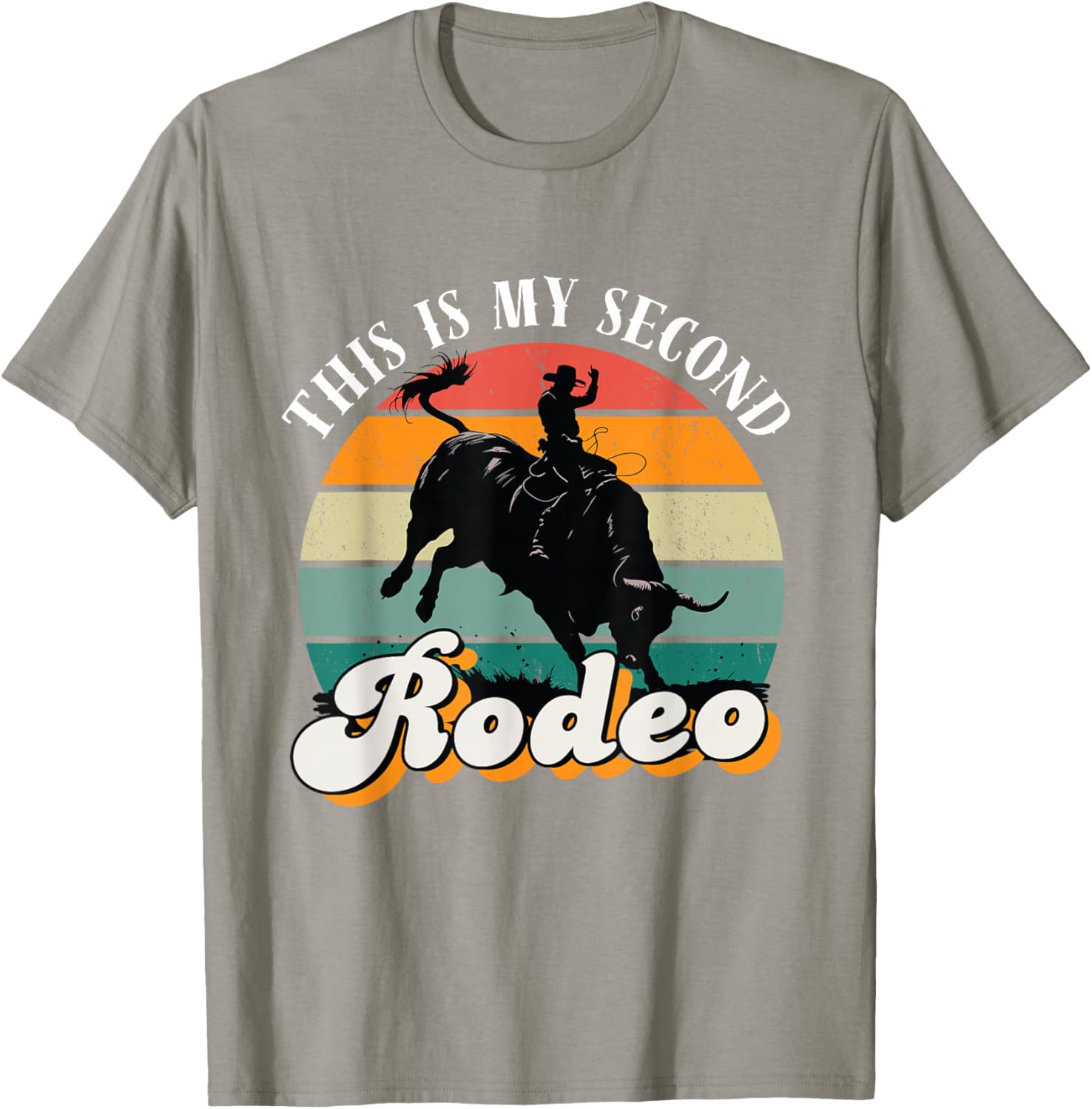 Vintage Cowboy Retro T-Shirt - This Is My Second Rodeo Funny Tee - 12