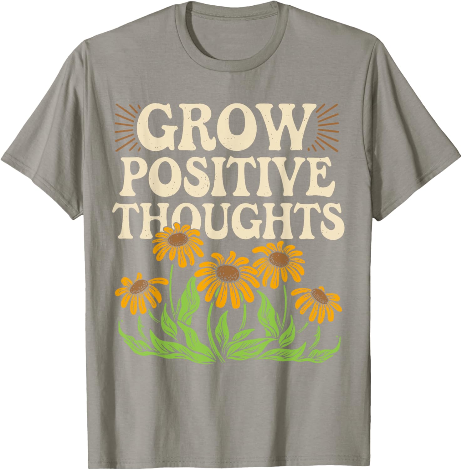Grow Positive Thoughts T-Shirt for Mental Health Awareness and Style - 12
