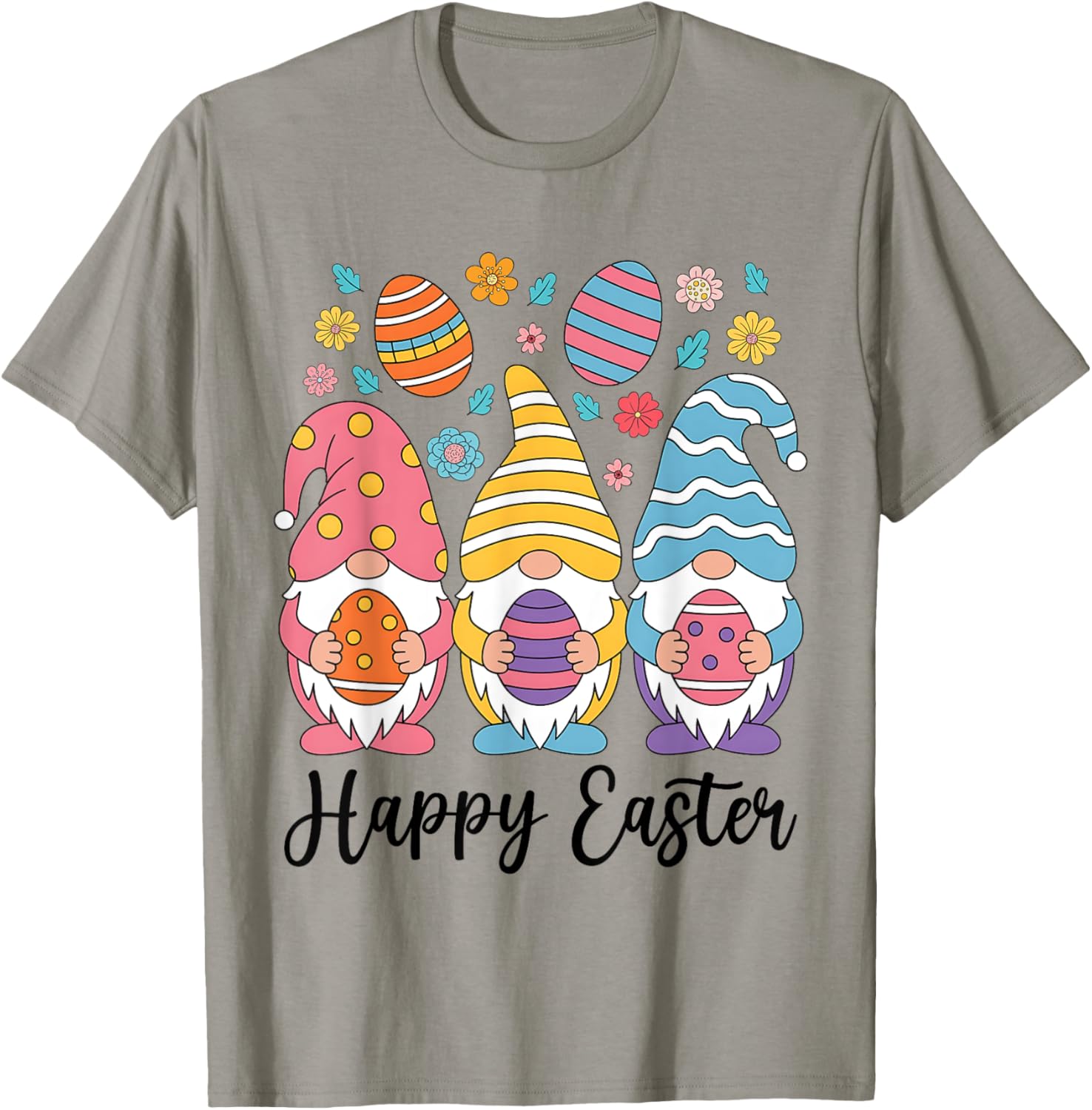 Happy Easter Gnomes T-Shirt for Women Girls Kids Perfect for Egg Hunts - 11