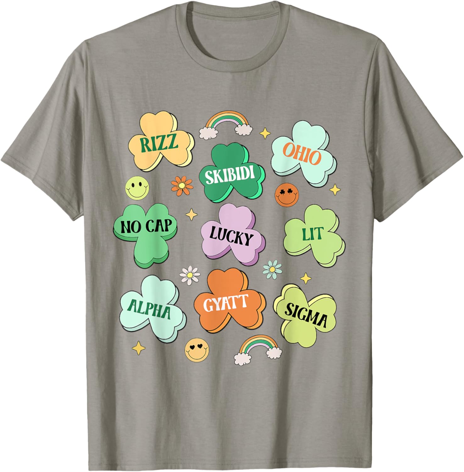 Funny Skibidi St Patricks Day Shamrock T-Shirt for Kids and Teens - 4