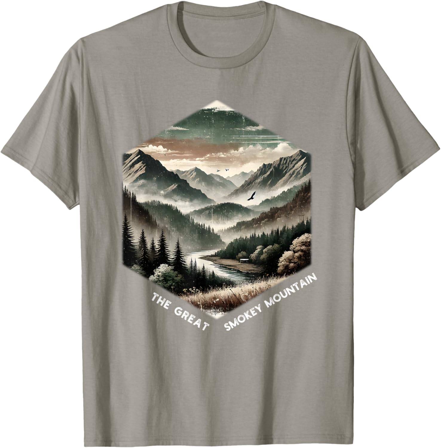 Smoky Mountains Vintage Graphic T-Shirt for Nature Lovers and Adventurers - 21