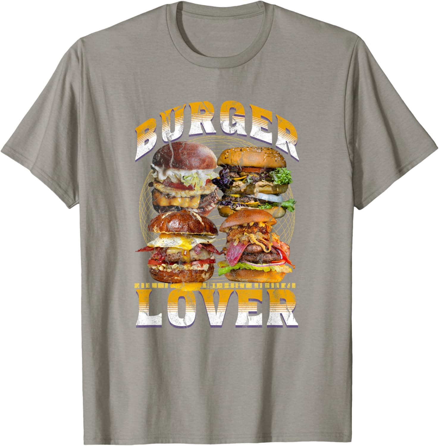 Retro 90s Burger Lover T-Shirt - Vintage Foodie Bootleg Style Apparel - 1