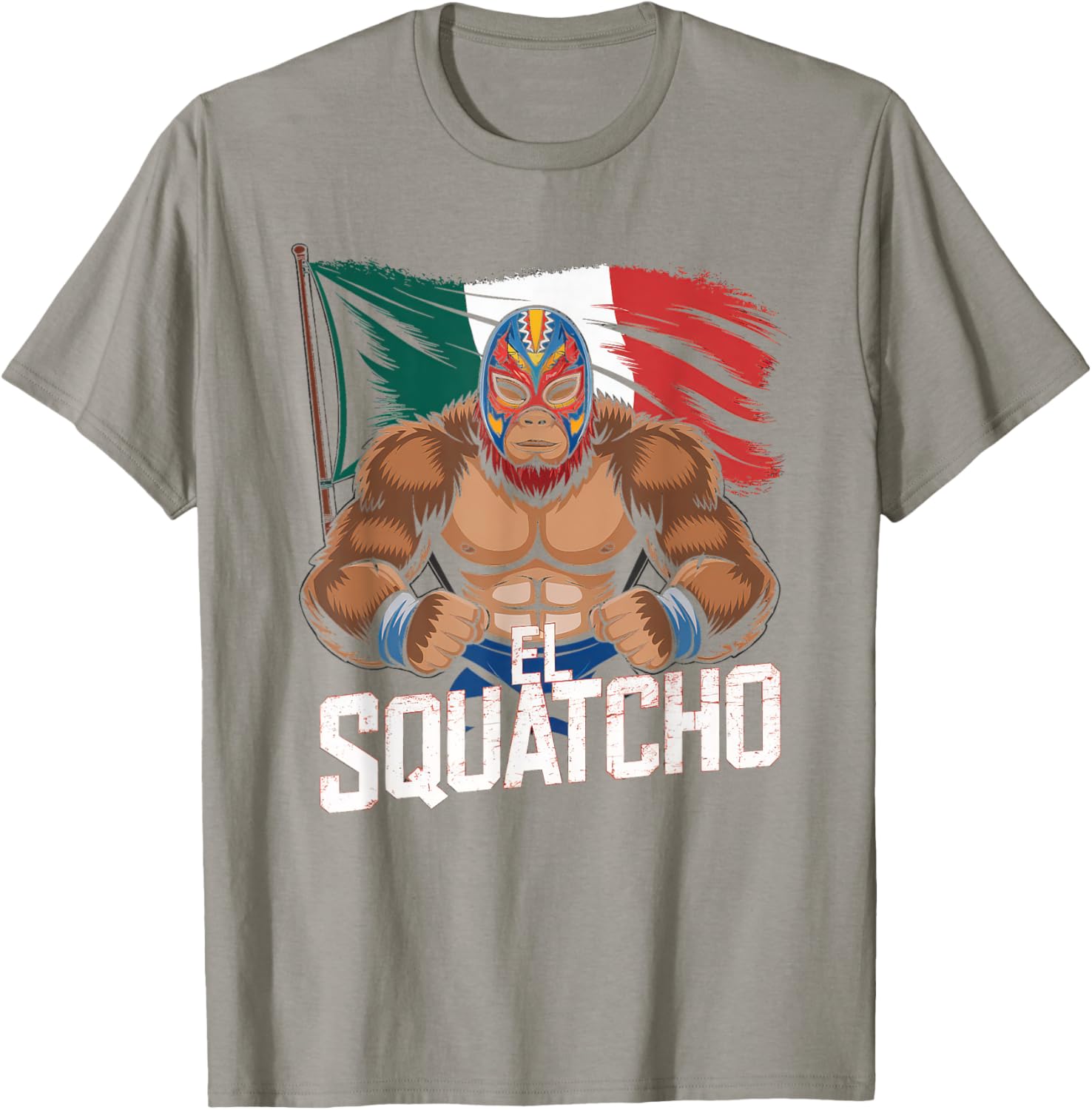 El Squatcho Bigfoot T-Shirt for Men and Women - Fun Sasquatch Design - 9