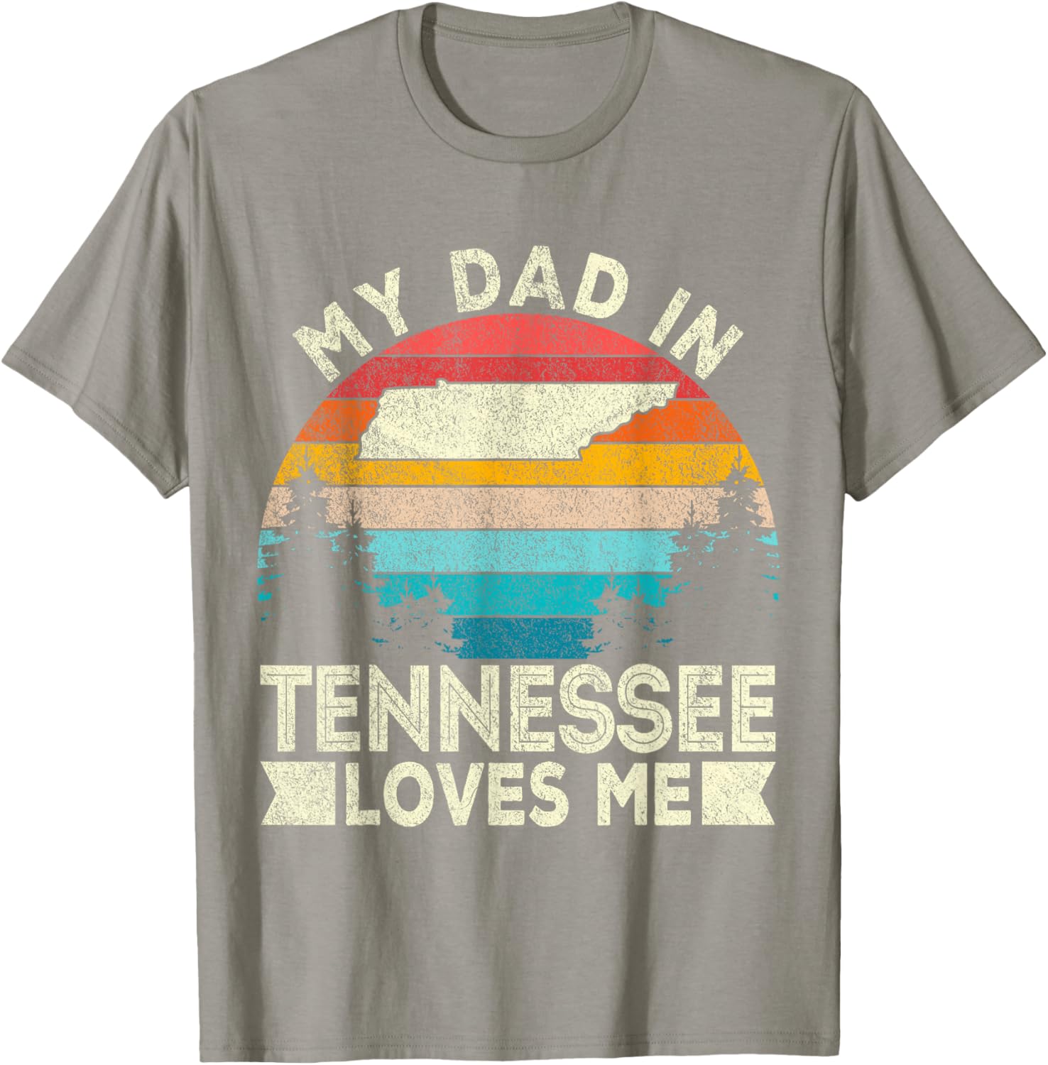 Retro Tennessee T-Shirt My Dad Loves Me Casual Gift for Dad - 18