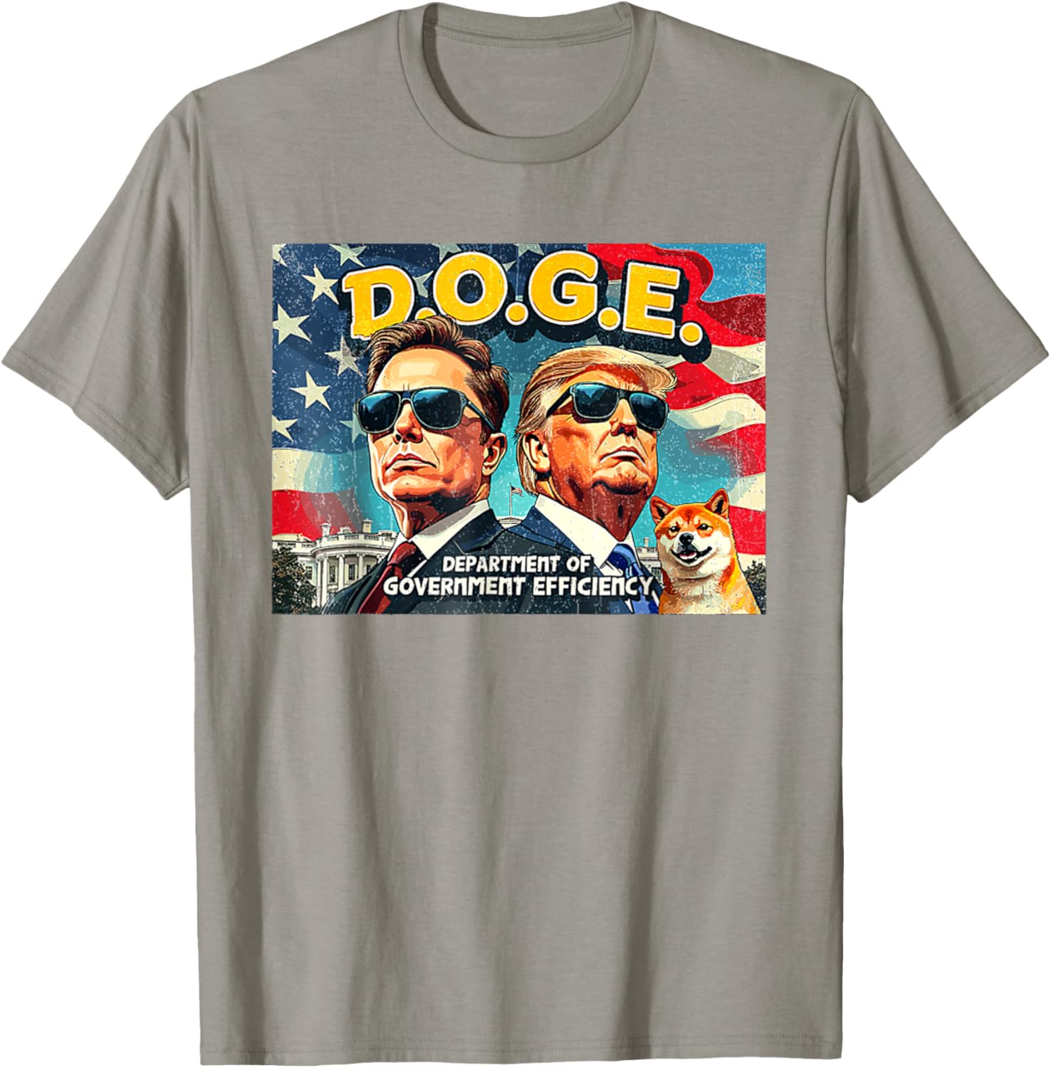 DOGE Department of Government Efficiency Trump 47th Anniversary T-Shirt - 16