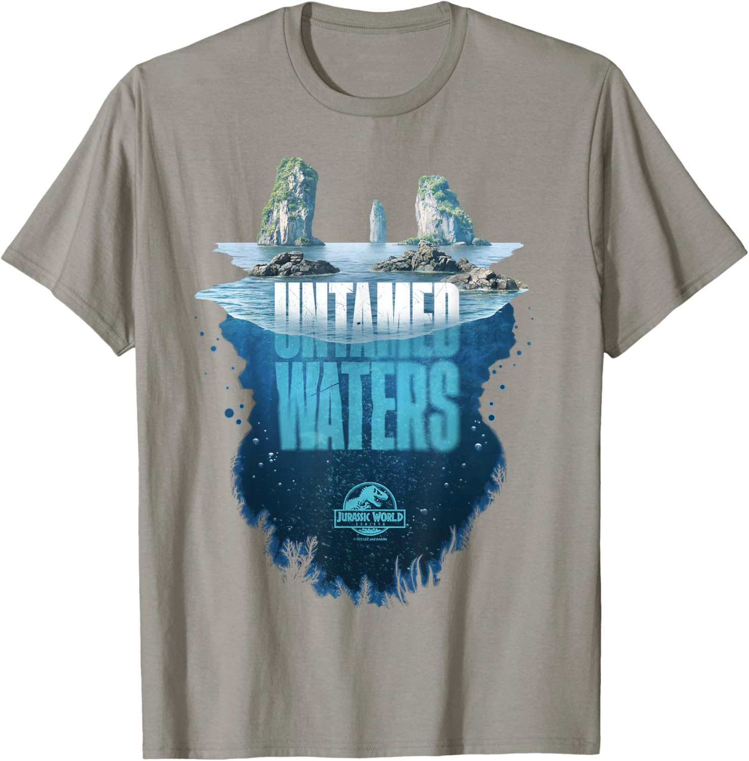 Jurassic World Rebirth Untamed Waters Island T-Shirt for Dino Fans - 15