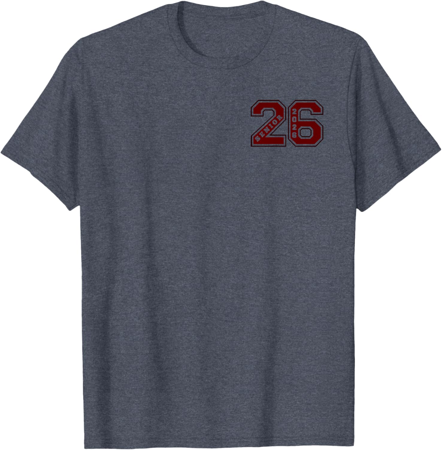 Maroon Senior Class 2026 T-Shirt - Elite Wear for Graduates - 2