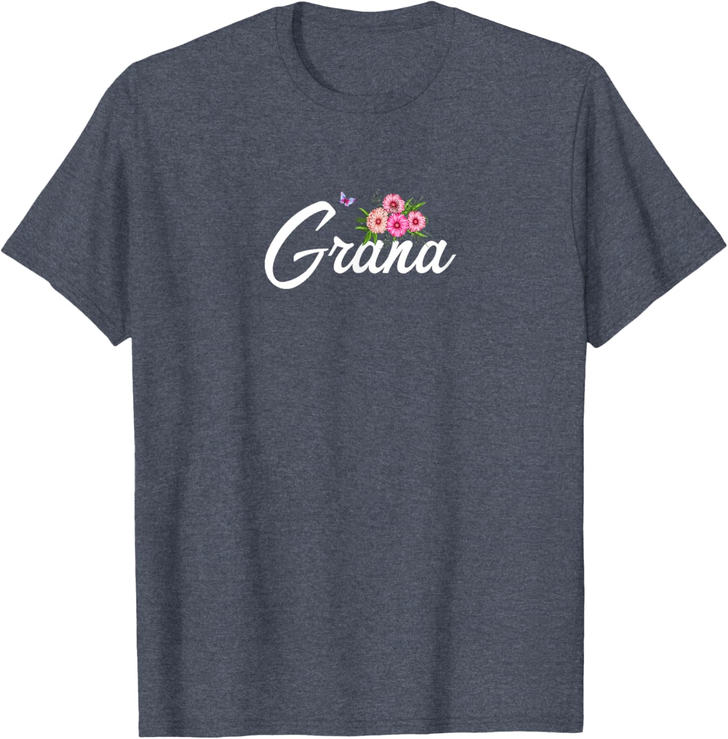 Grana T-Shirt with Flowers and Butterfly for Grandma and Mom Gift - 6