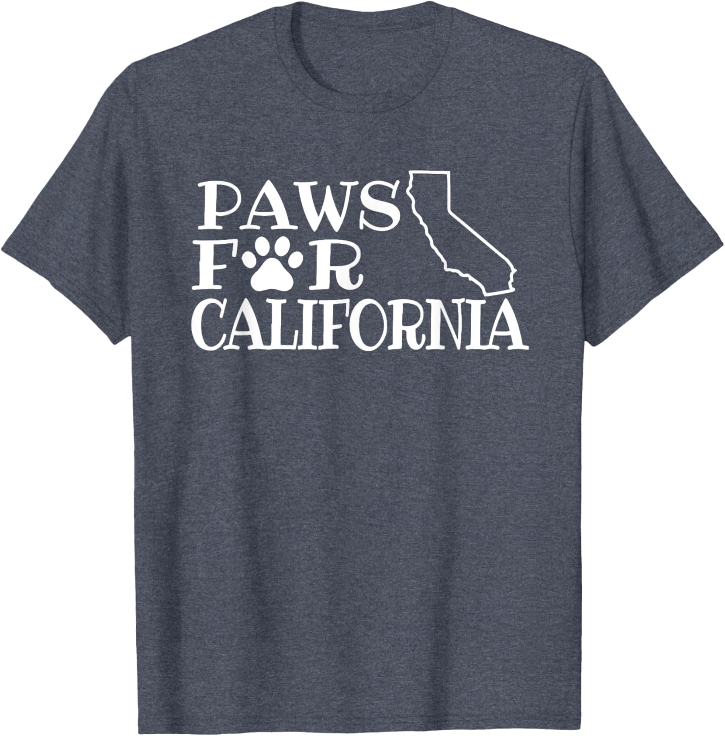 Funny Paws for California Unisex Short Sleeve T-Shirt for Dog Lovers - 4