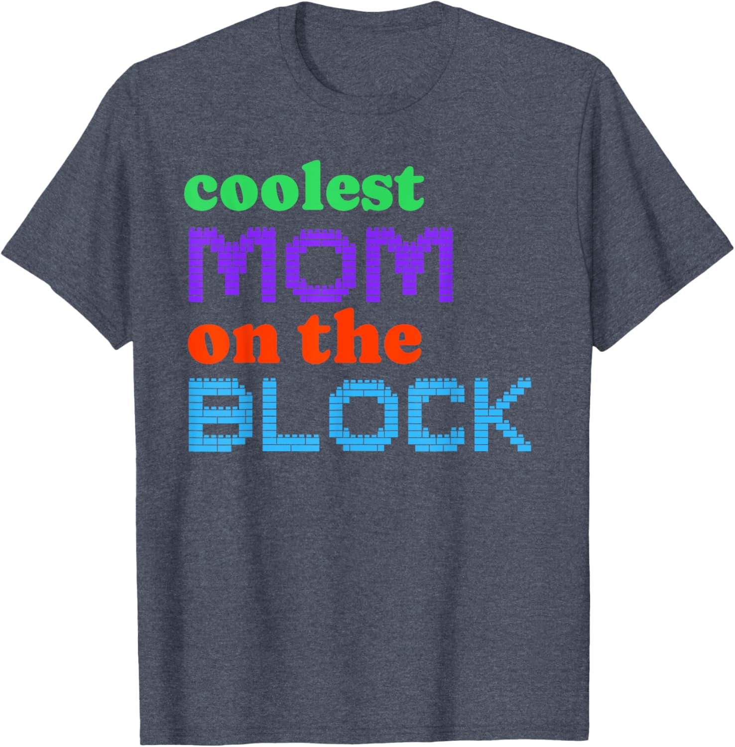 Mom Block Building Matching Brick Builder T-Shirt for Women - 3