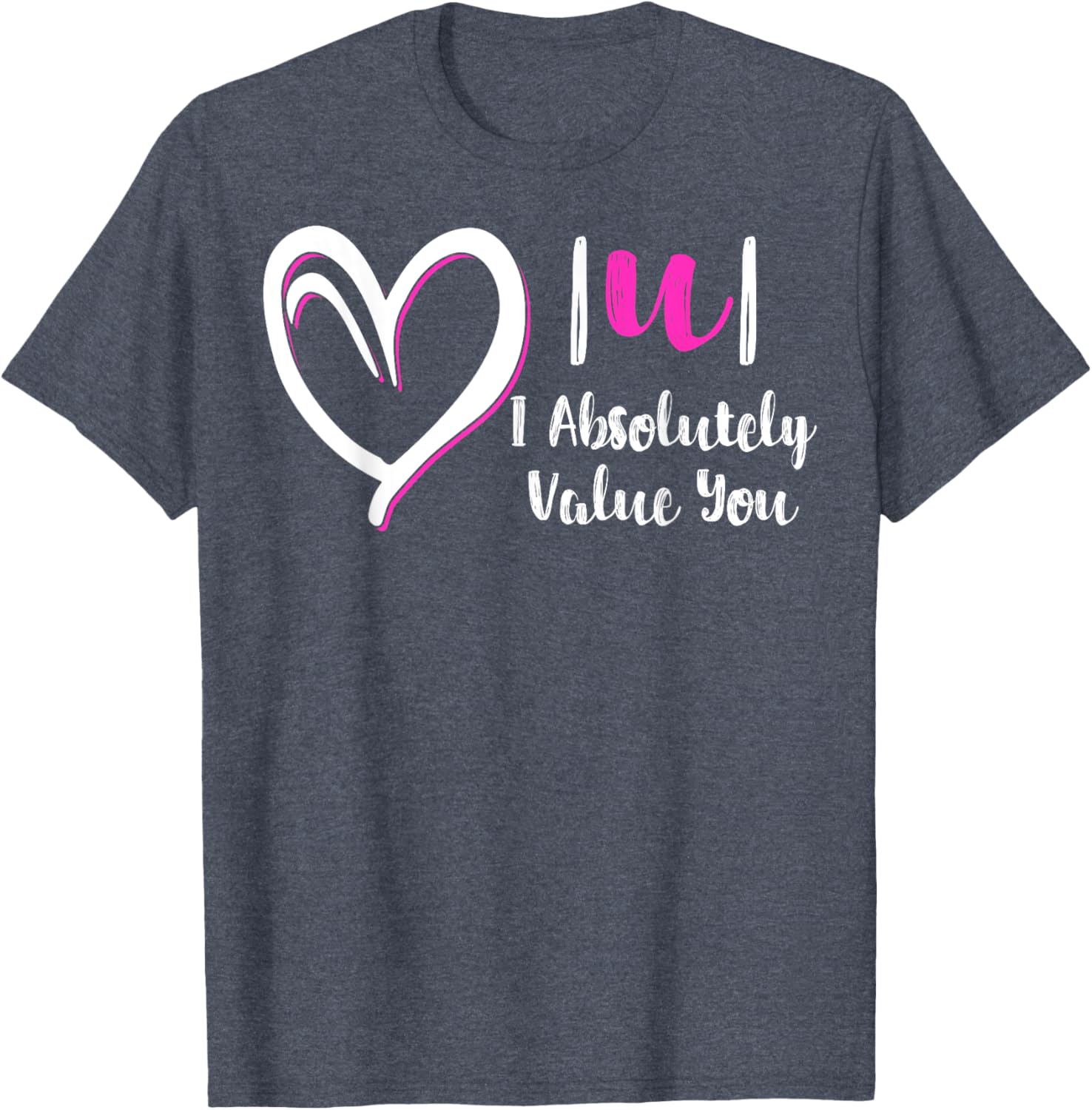 Funny Math Teacher Valentine's Day T-Shirt - I Absolutely Value You Gift - 14