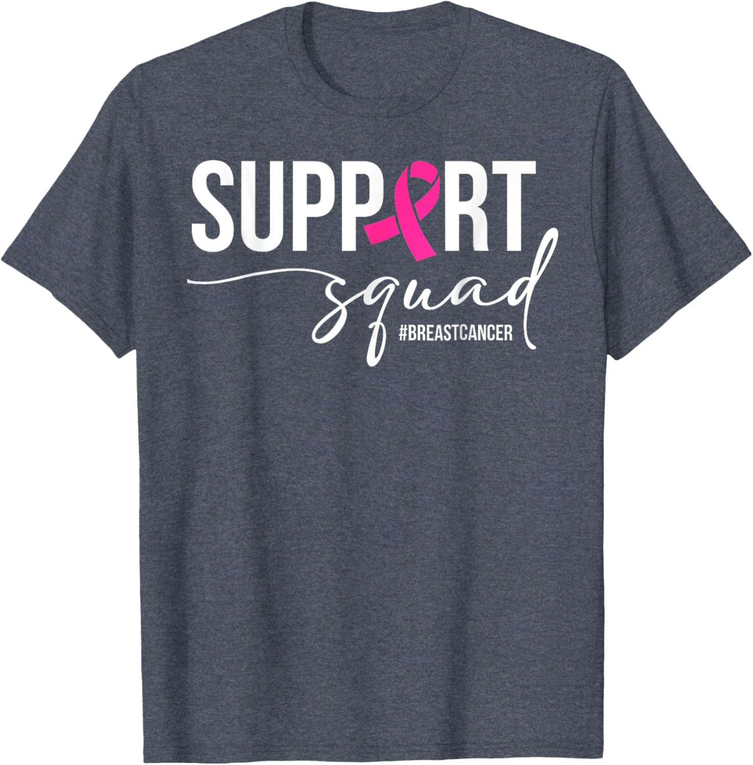Breast Cancer Warrior Support Squad T-Shirt for Awareness and Empowerment - 23