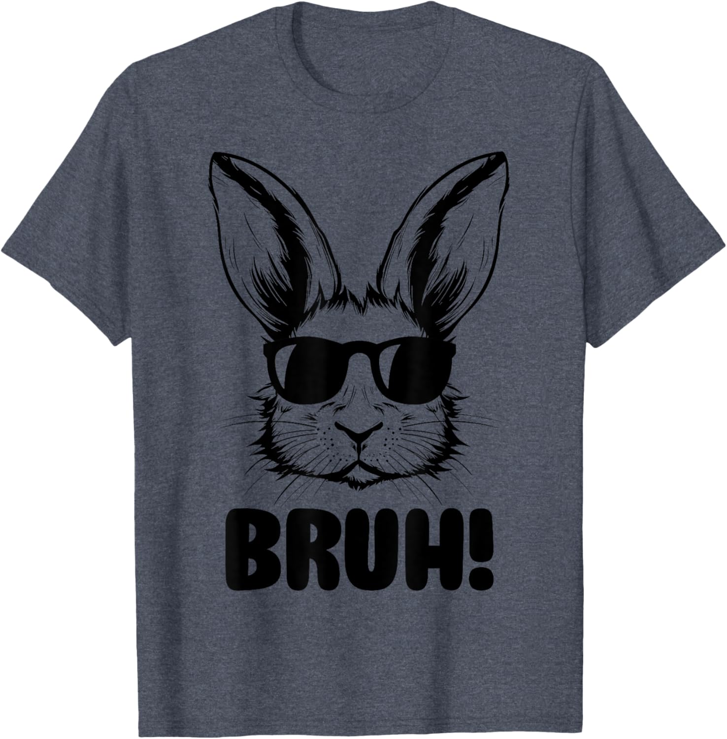 Funny Bunny Bruh Meme T-Shirt for Easter - Perfect for All Ages - 19
