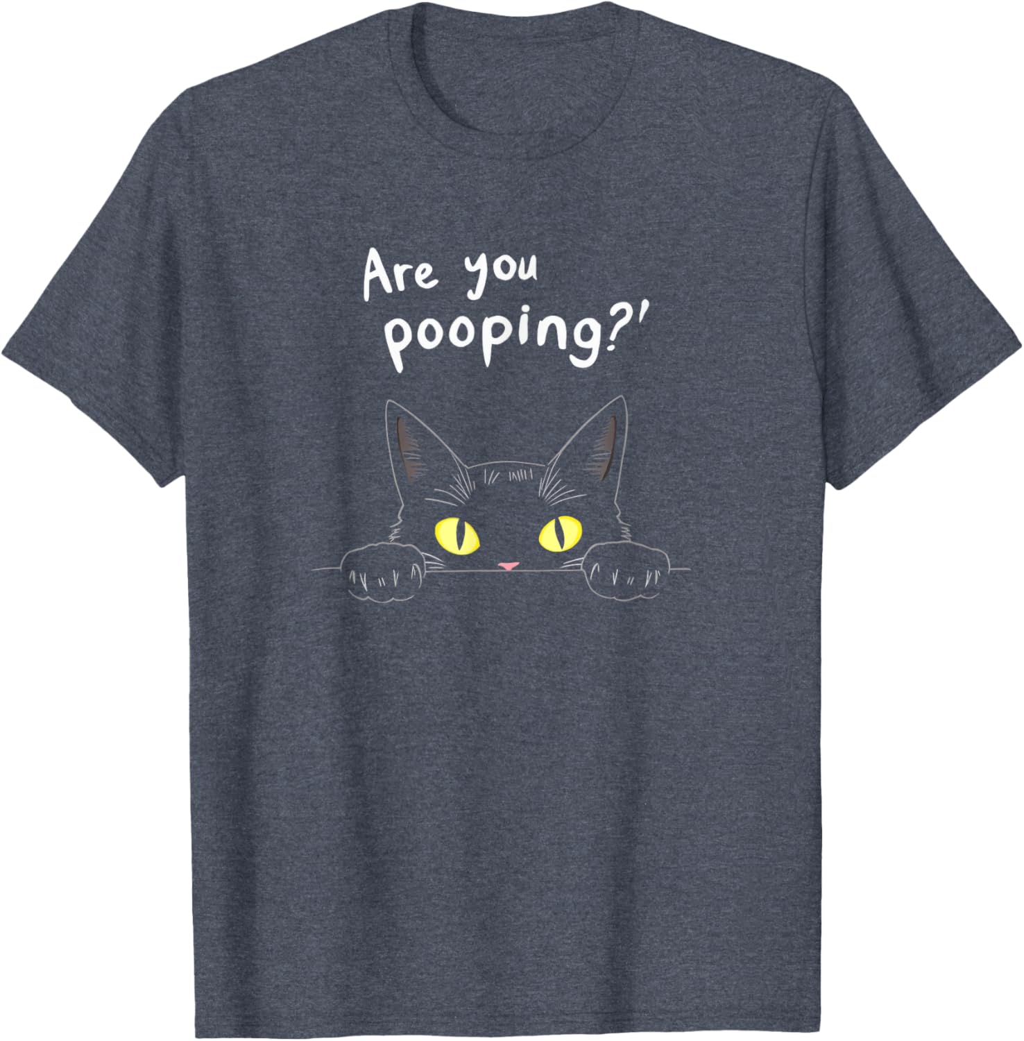 Funny Cat Pooping Humor T-Shirt for Cat Lovers - Cute Kitty Graphic Tee - 10