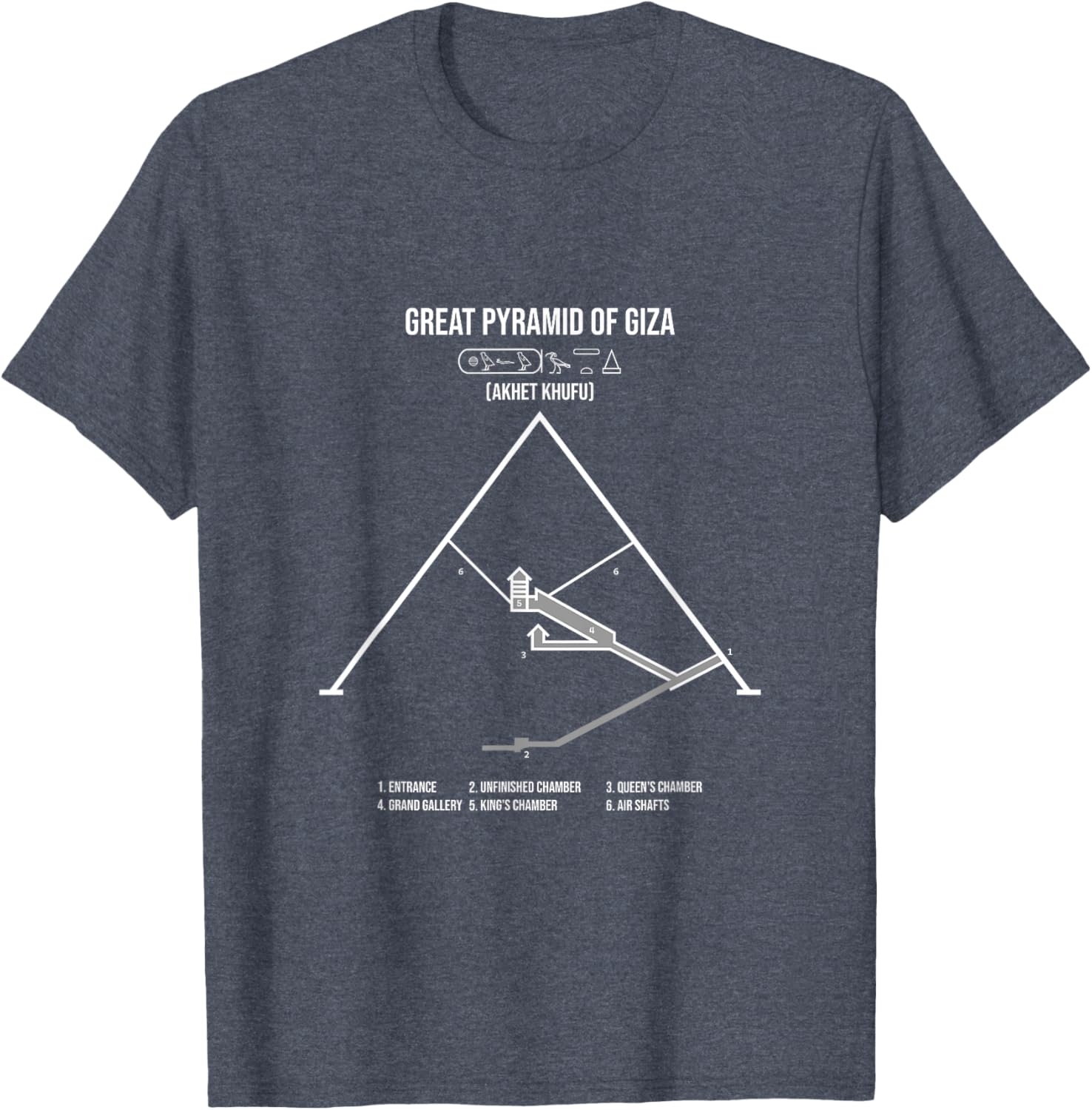 Great Pyramid of Giza T-Shirt for Travel Lovers and History Buffs - 7