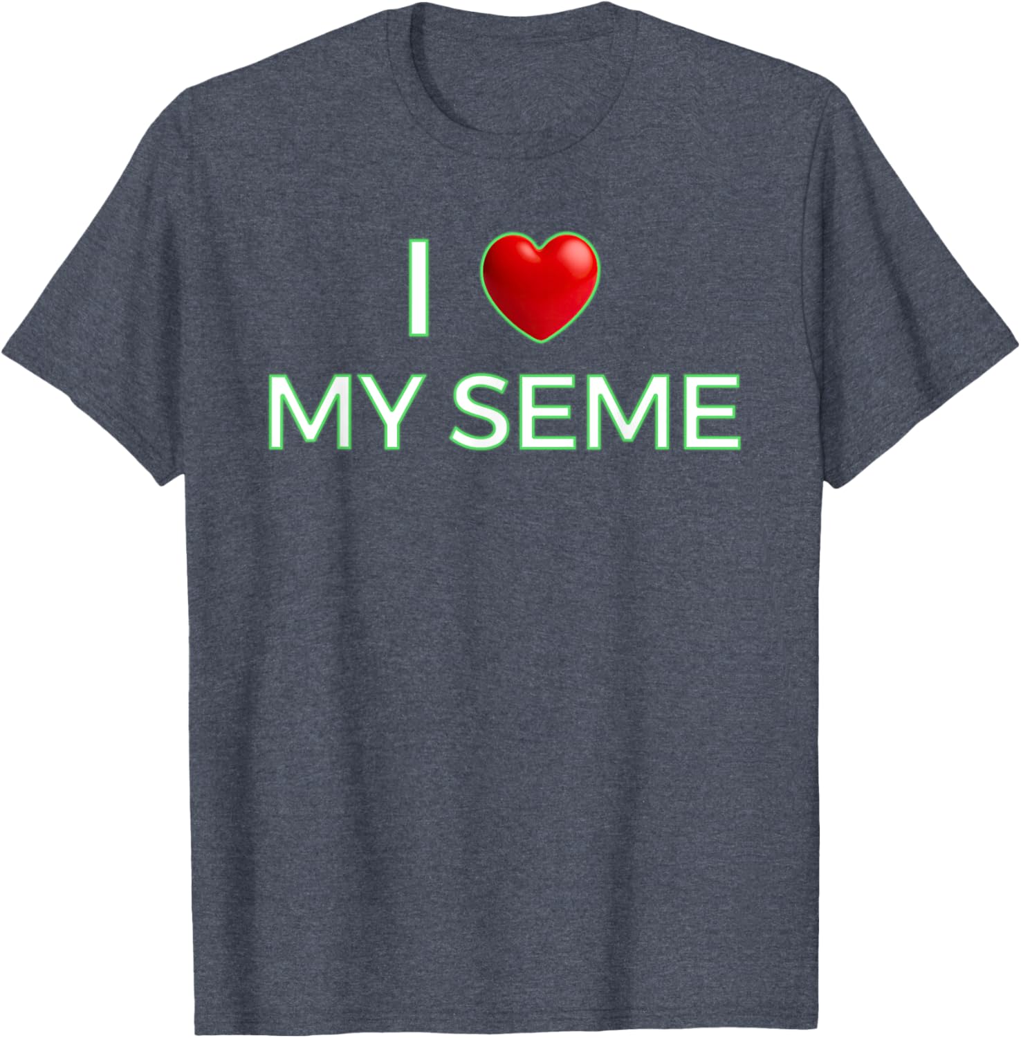I Love My Seme Funny Red Heart Anime T-Shirt for Anime Fans - 7