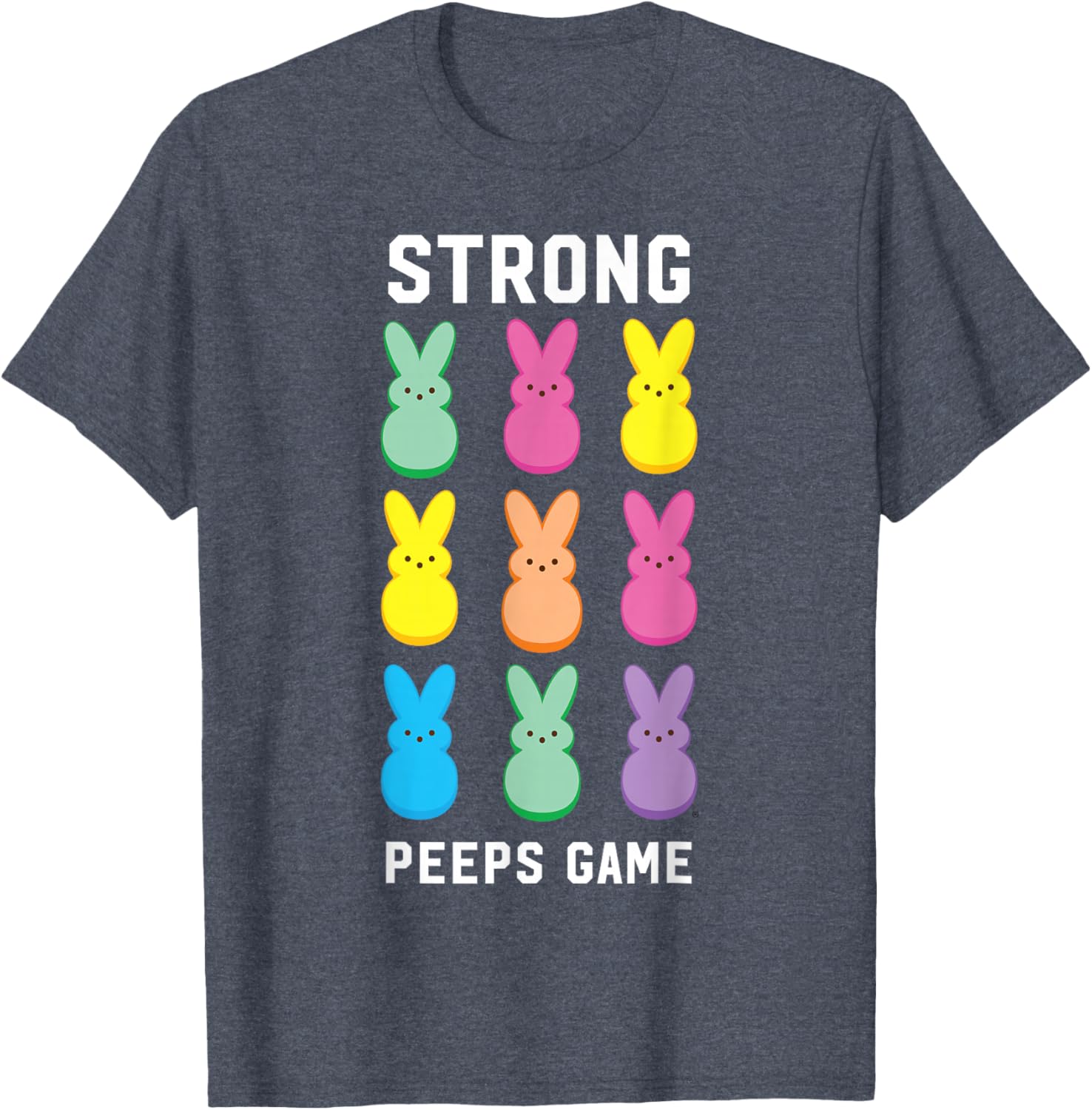 Strong Peeps Game Classic Bunnies T-Shirt for Easter Celebration Fun - 1