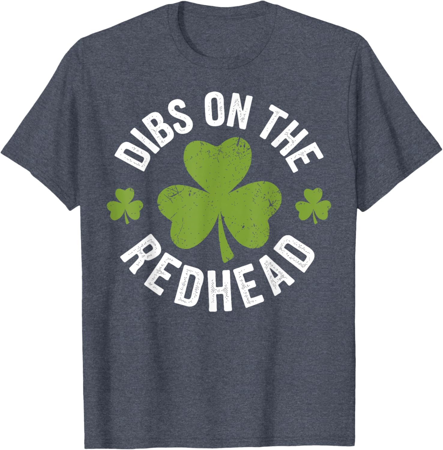 Dibs on the Redhead Funny St Patricks Day Shamrock T-Shirt for Women - 4