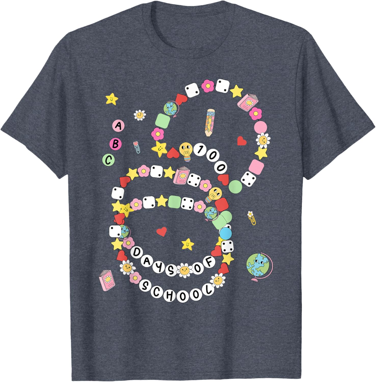 100 Days of School Bracelet and T-Shirt for Kids - Fun 100th Day Celebration - 23