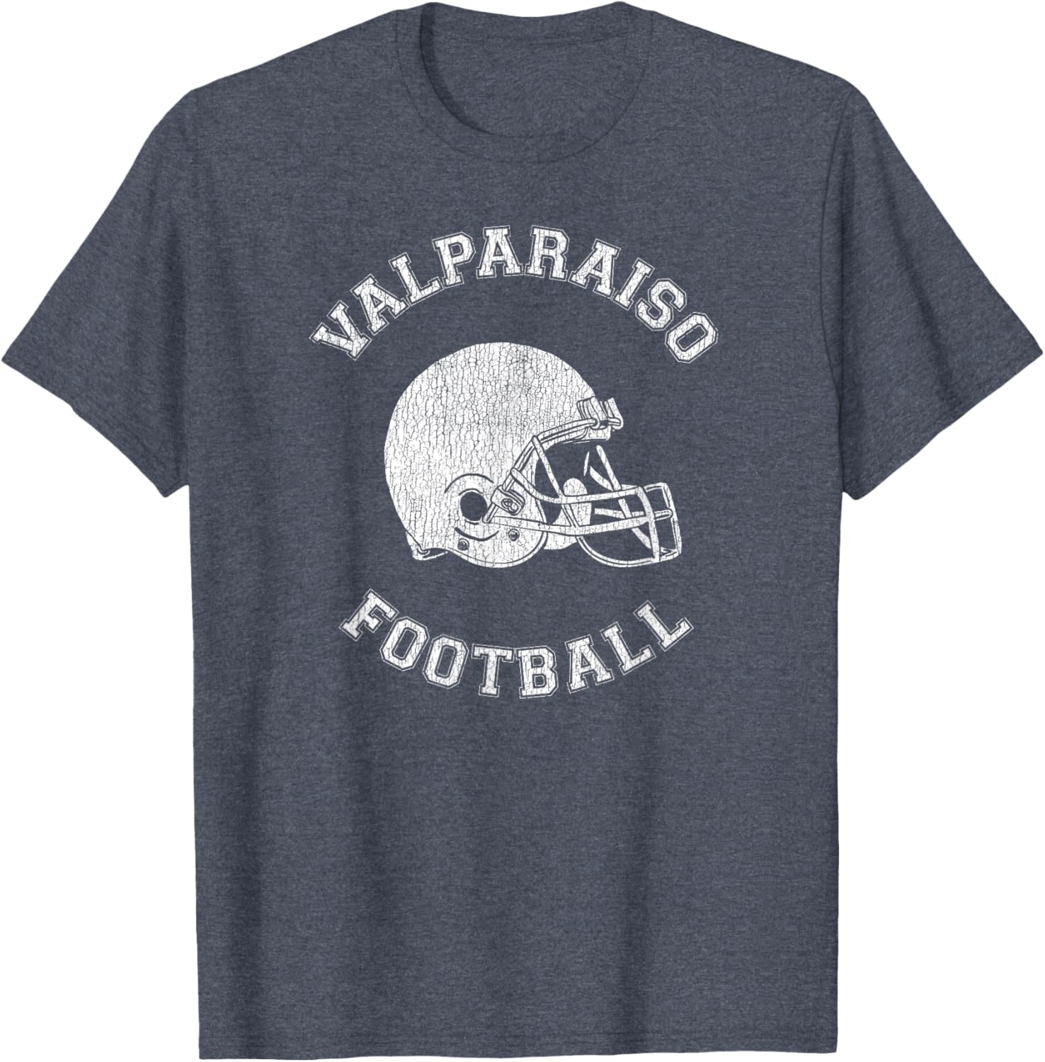 Valparaiso Retro 1980s Distressed Football T-Shirt for Vintage Style Lovers - 10
